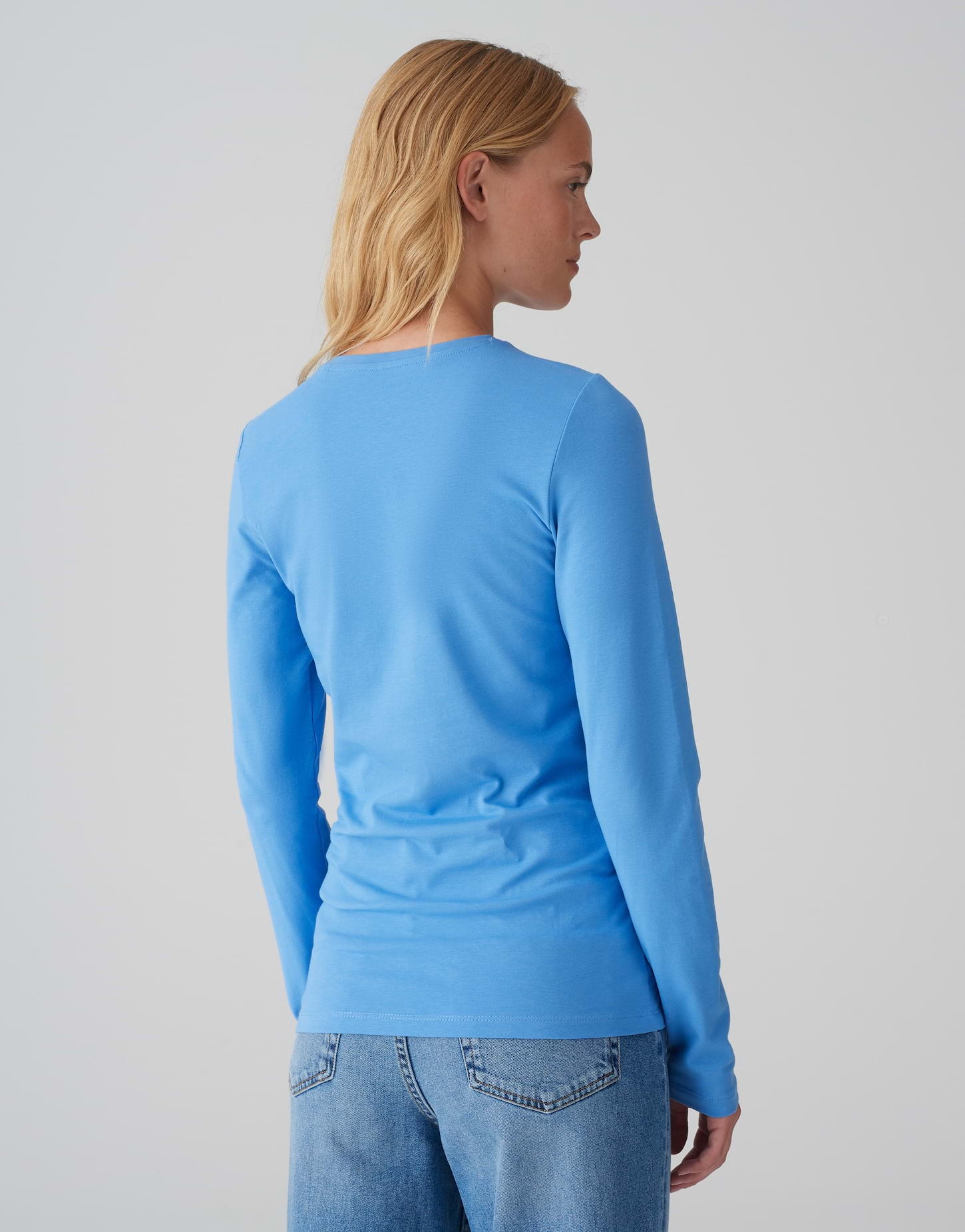 Opus Damen T-Shirts Blue Salt