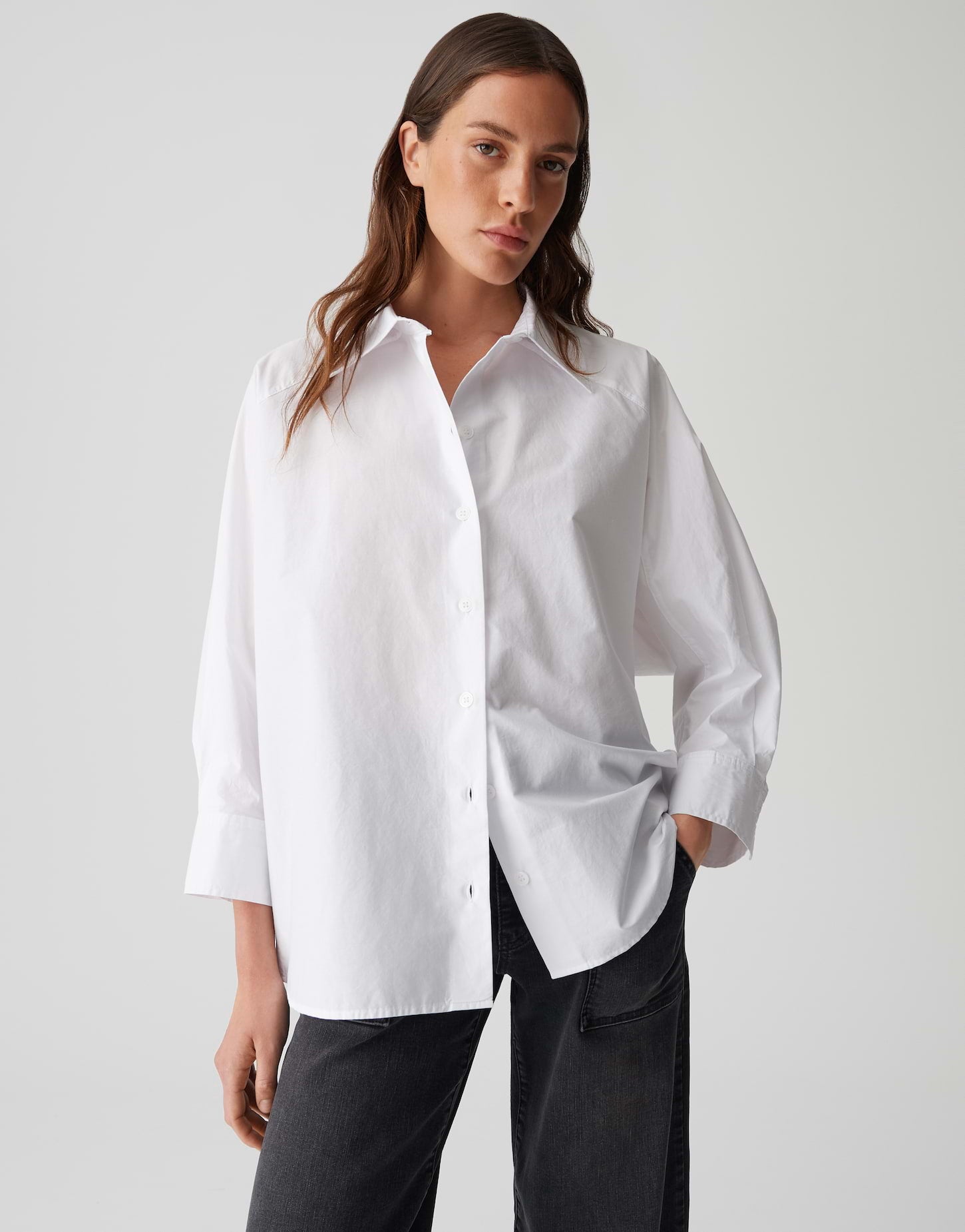 Opus Pants Damen Blusen White