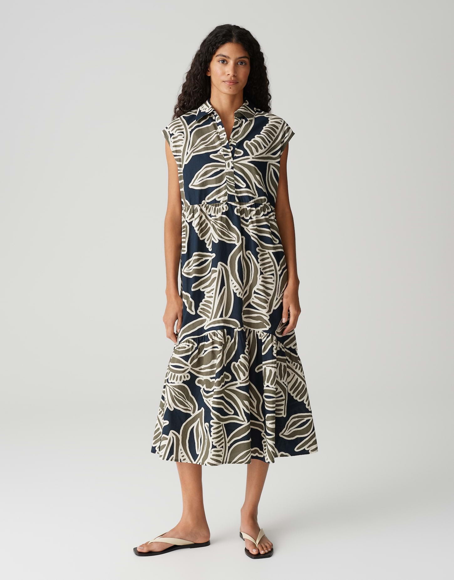 Opus Damen Kleider Olive Leaf