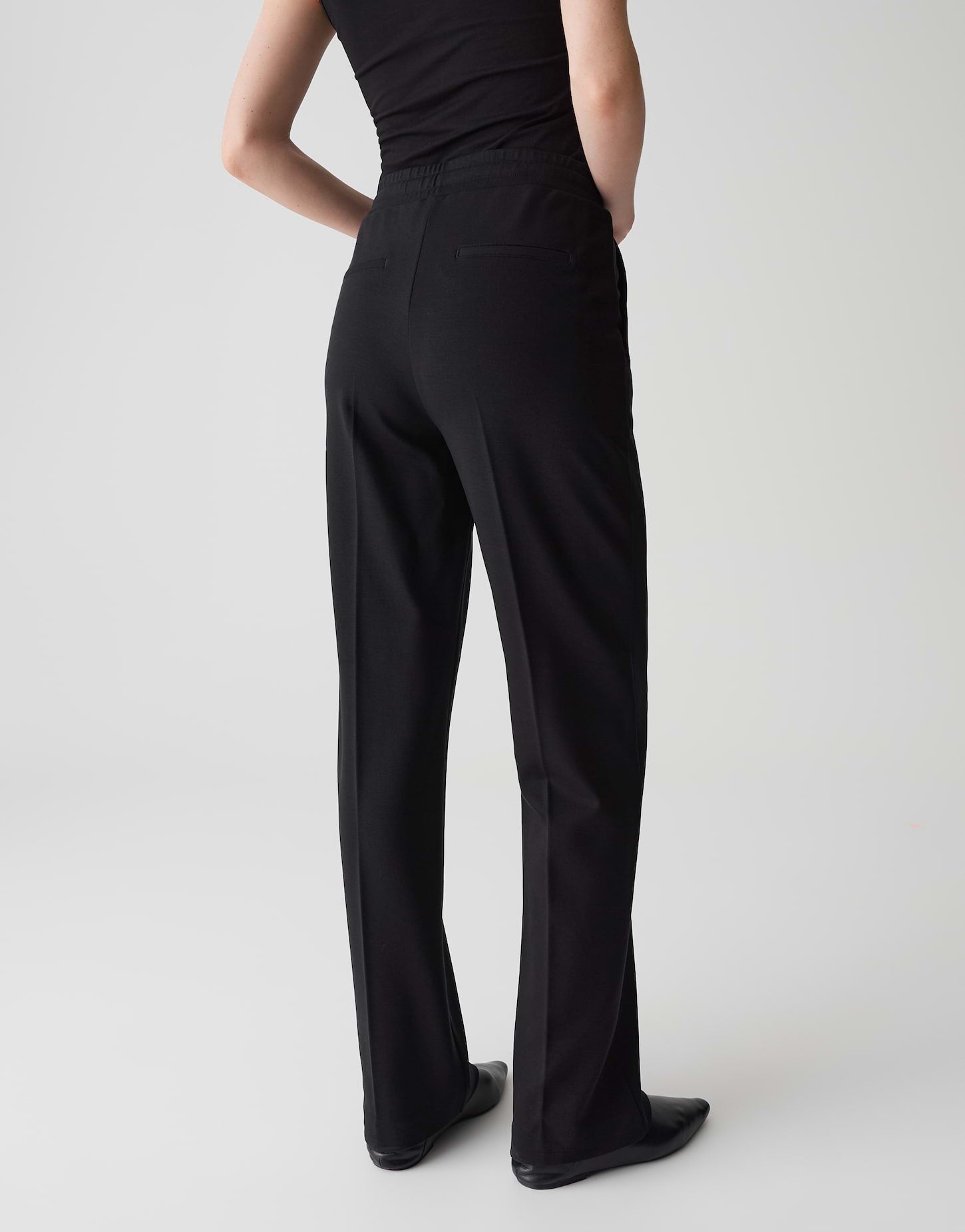 Opus Pants Damen Hosen Black