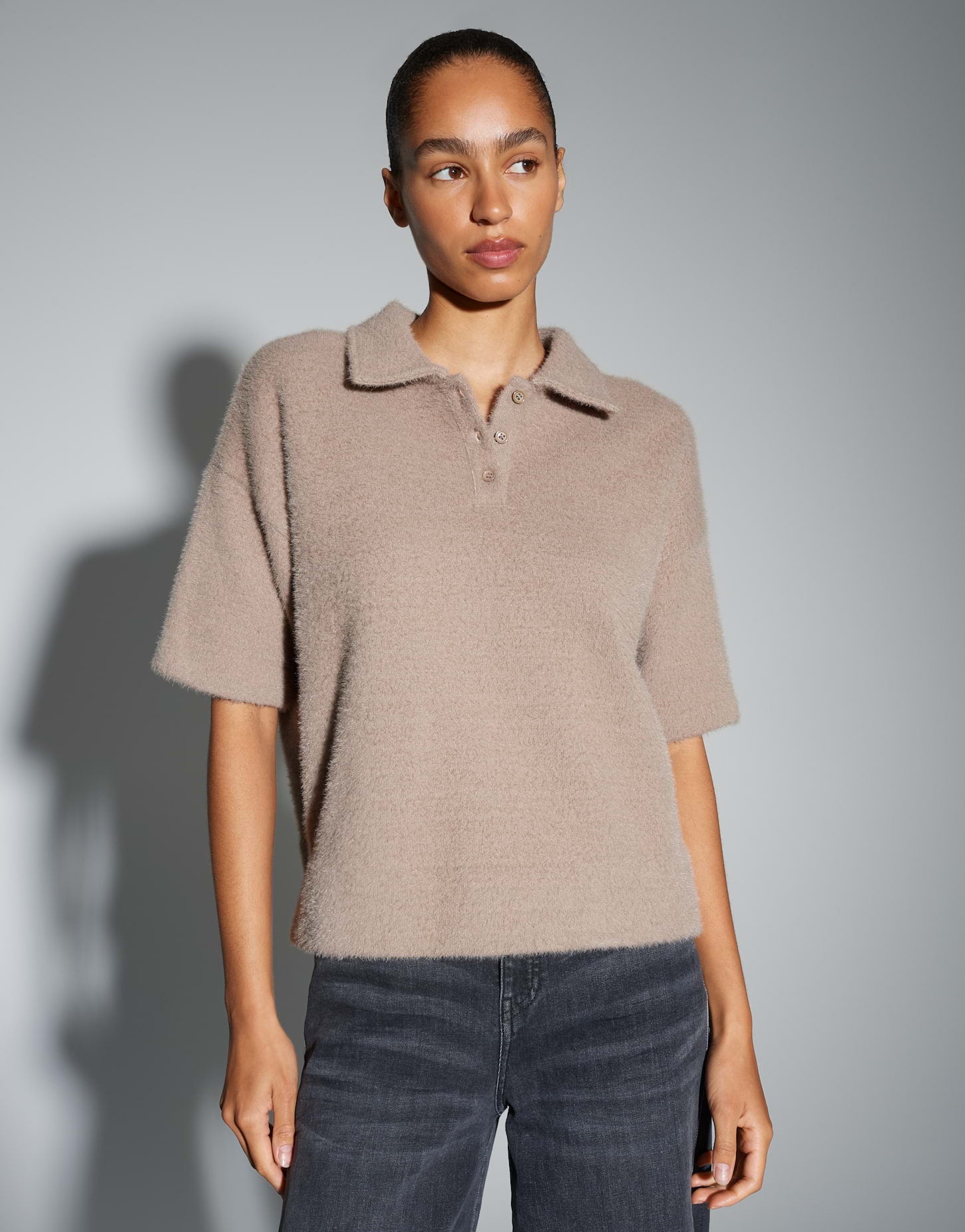 Opus Damen Sweatshirts Warm Taupe