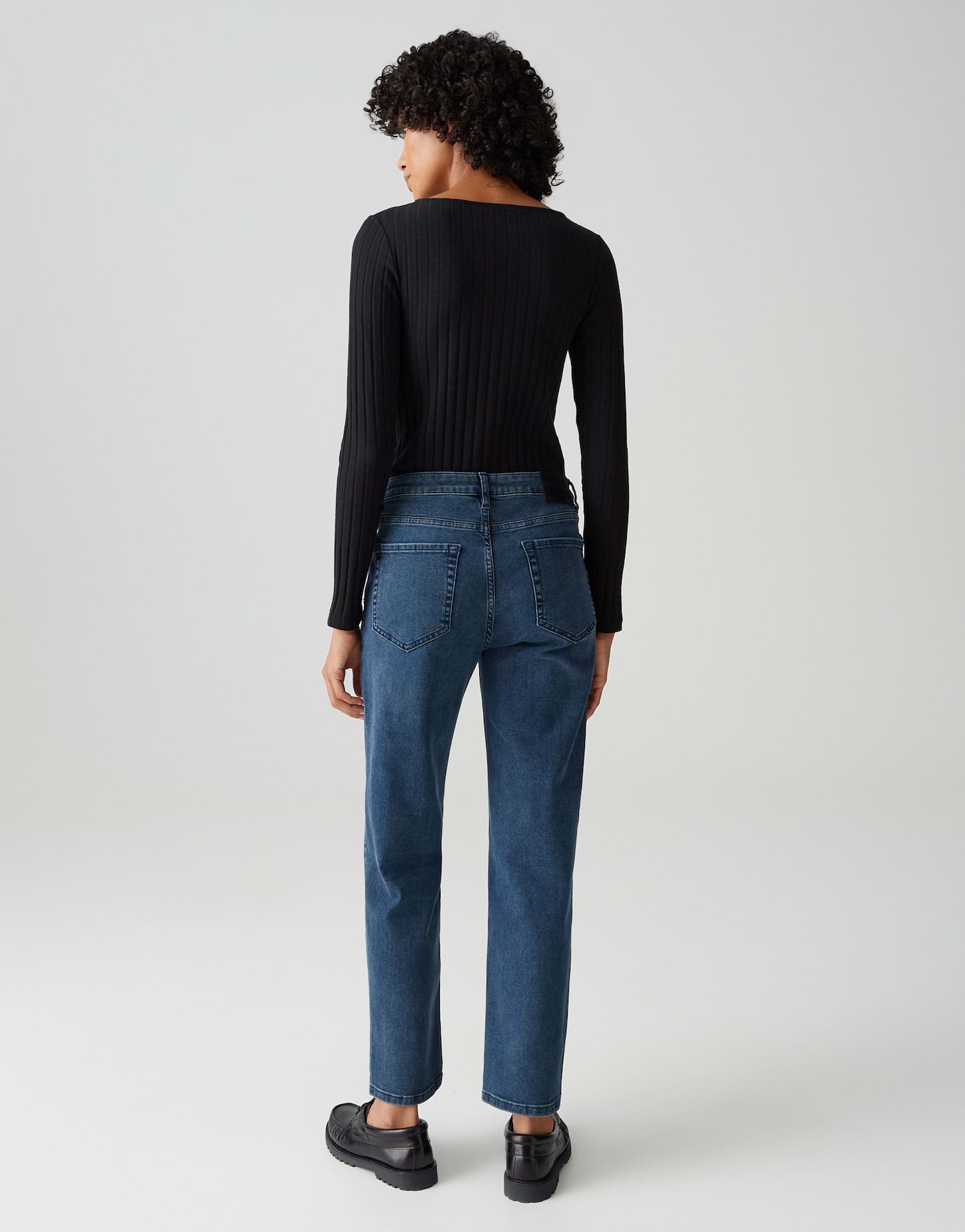 Opus Damen Jeans Deep Blue Black