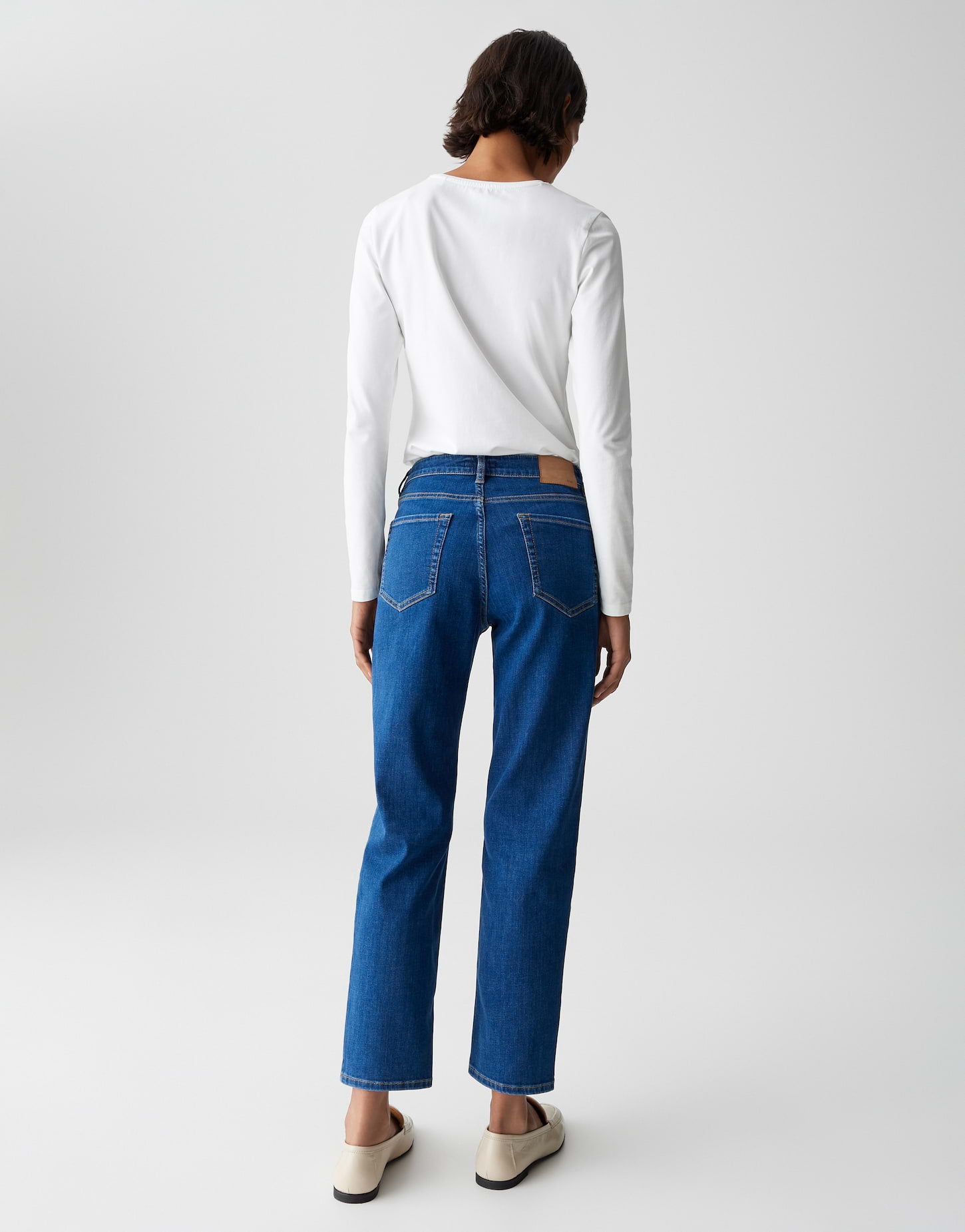 Opus Damen Jeans Strong Blue