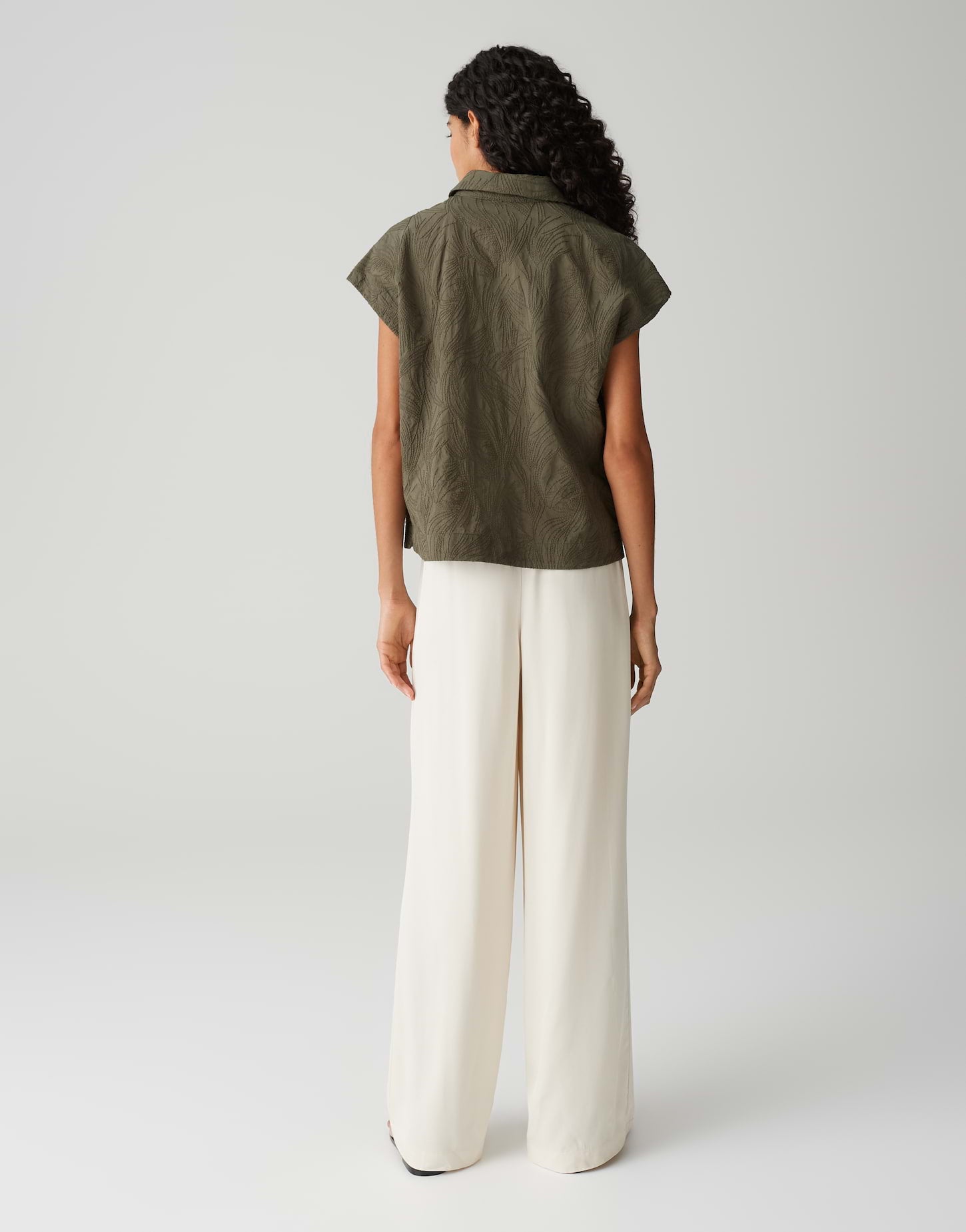 Opus Damen Blusen Olive Leaf
