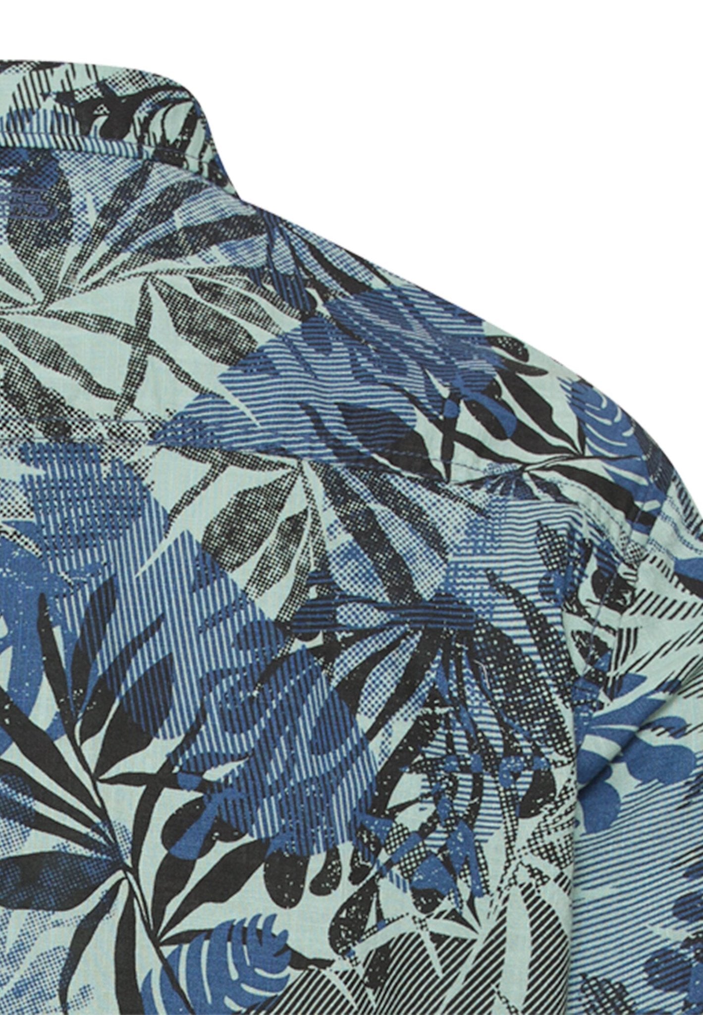Camel active Herren Hemden kurz Indigo Blue