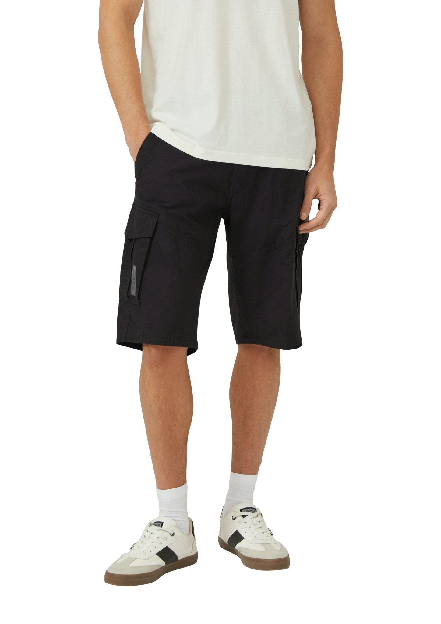 S. Oliver red Herren Shorts Grey/Black