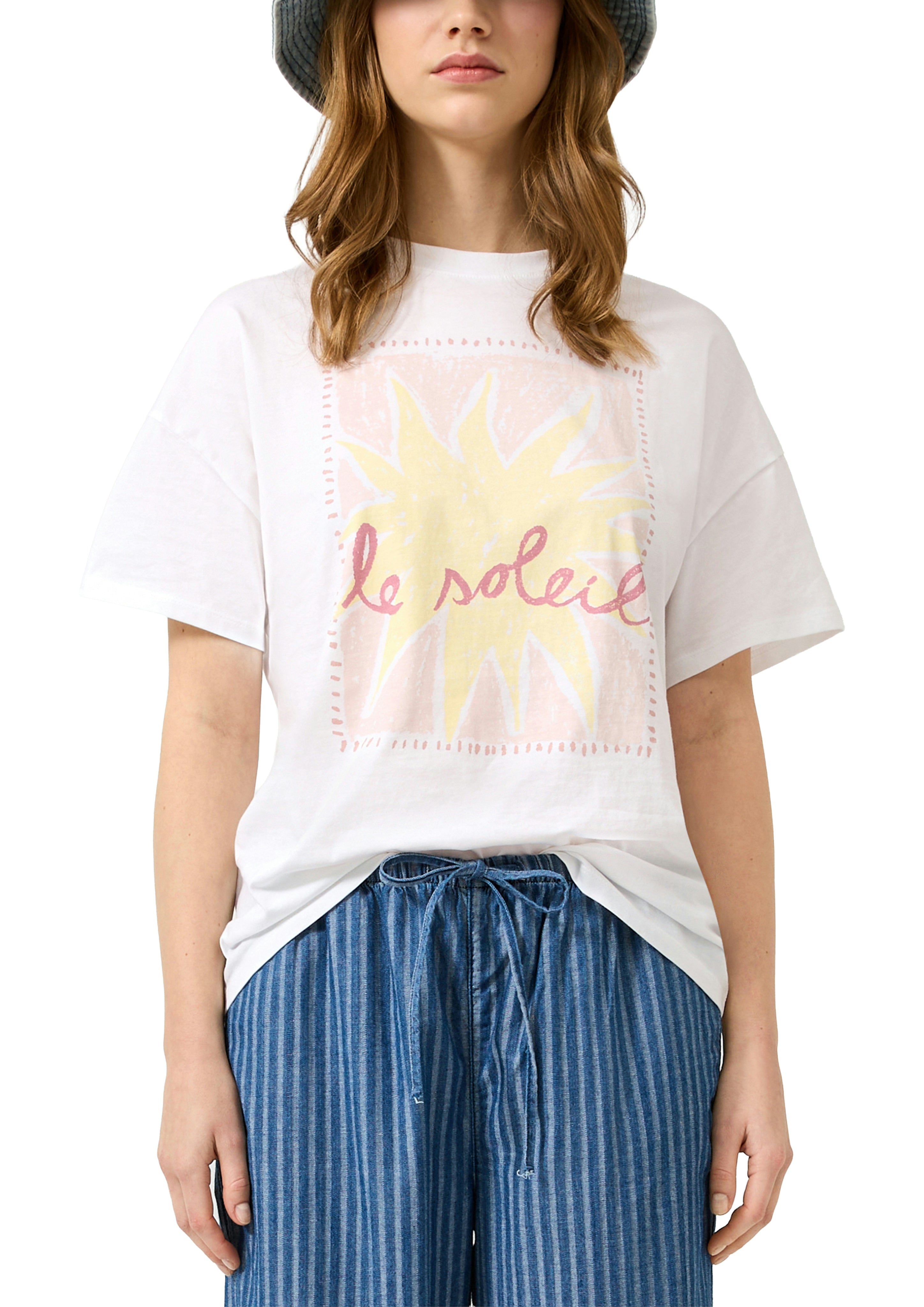 QS by S.Oliver Damen T-Shirts White