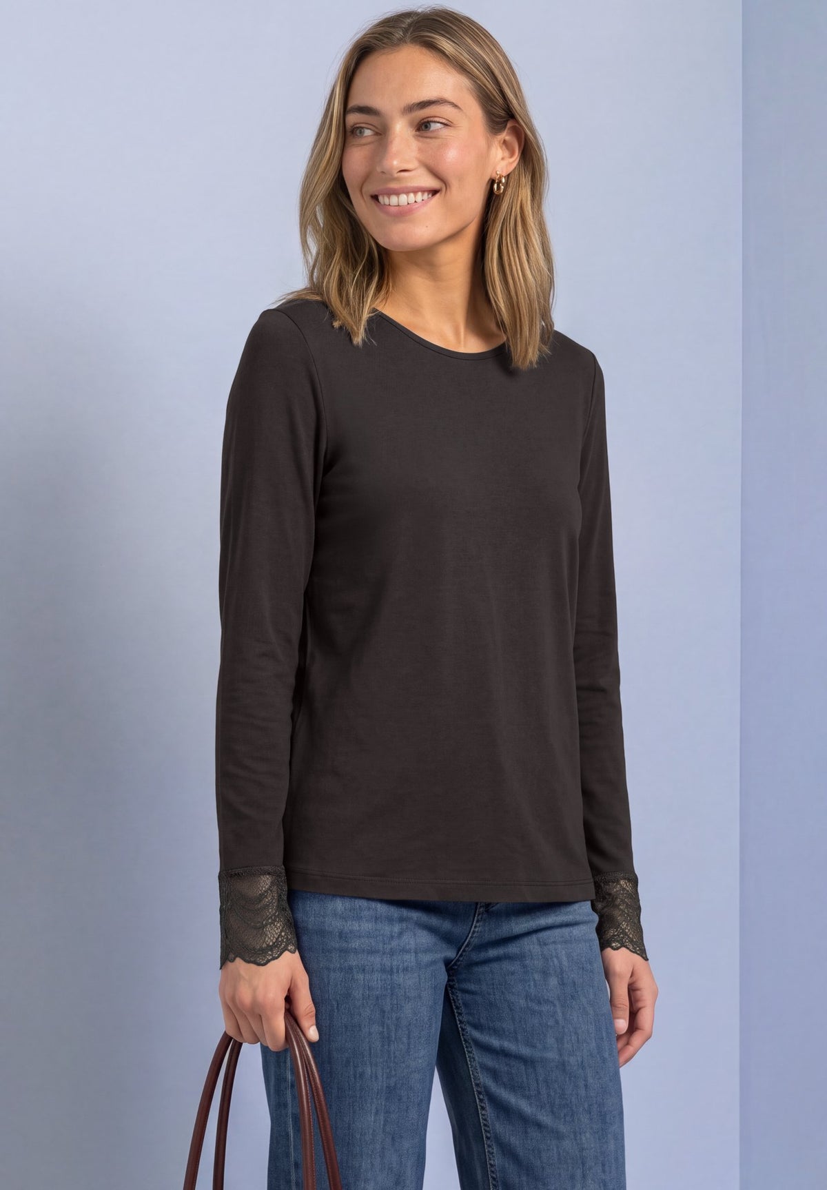 Street One Damen T-Shirts Black Cof