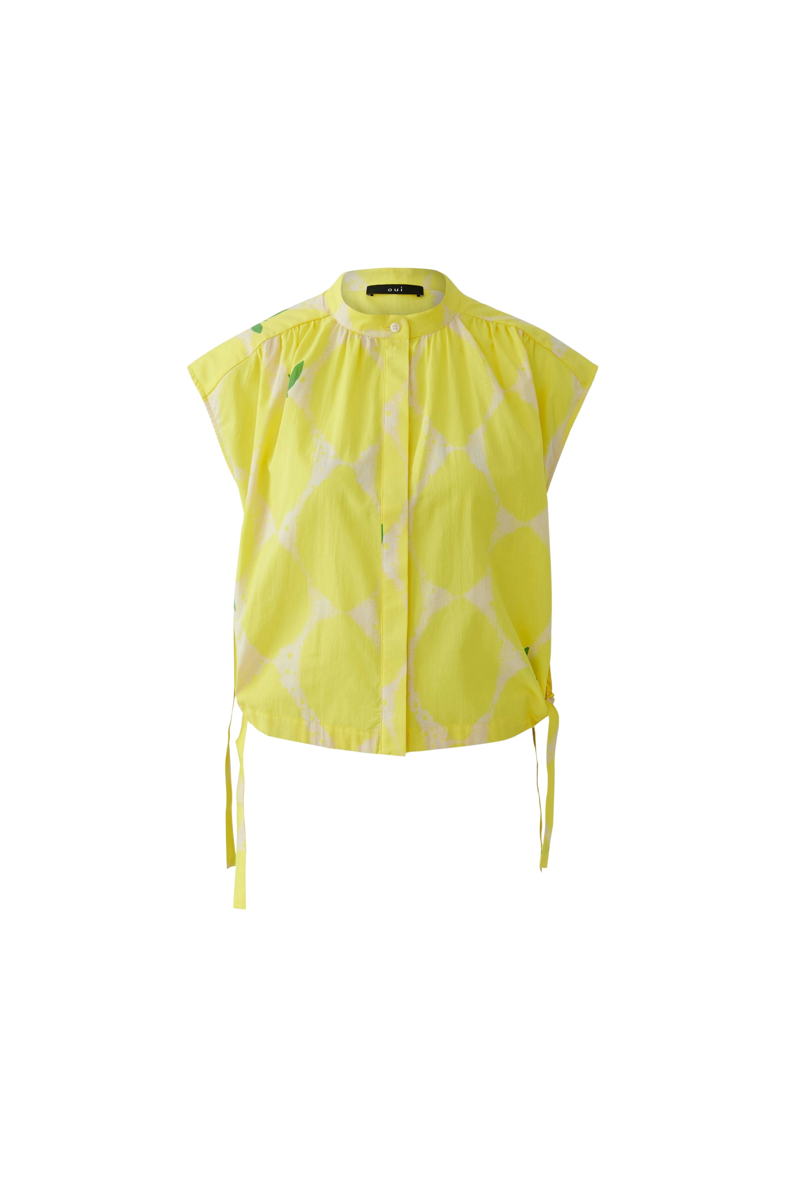 Oui Damen Blusen Yellow Sto