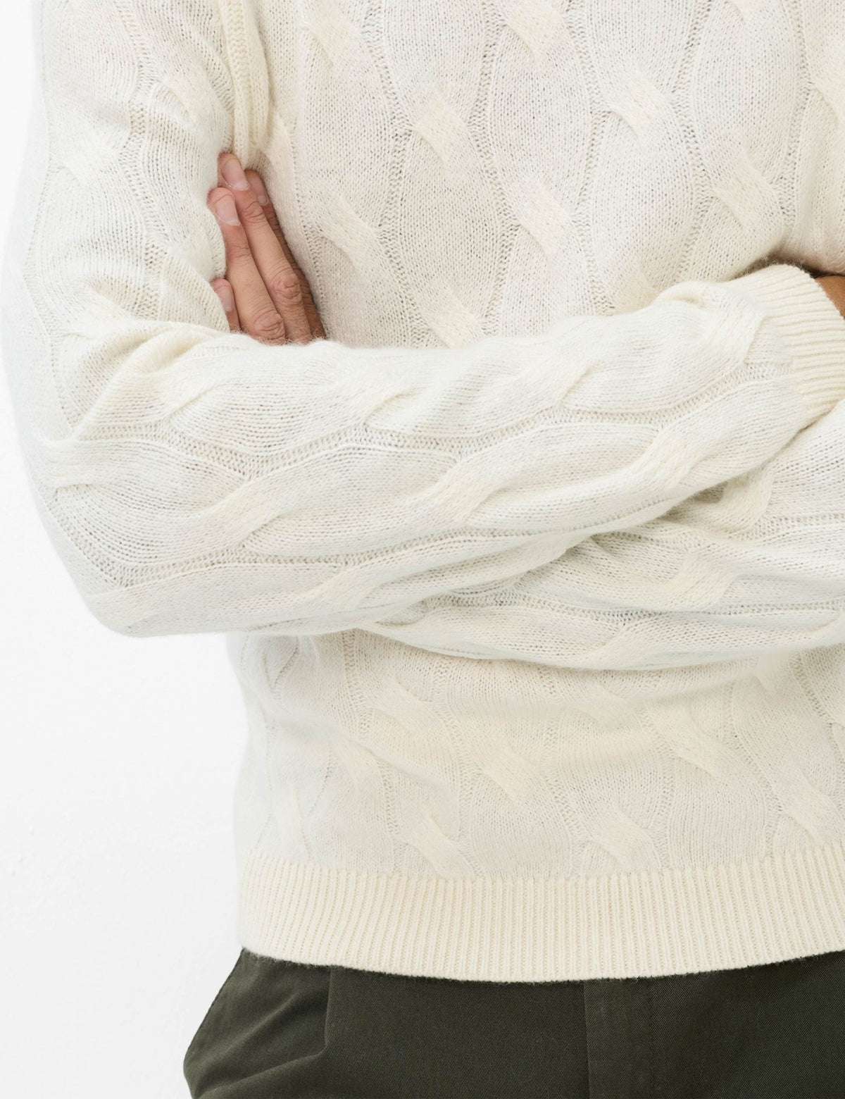 Brax Herren Pullover Offwhite