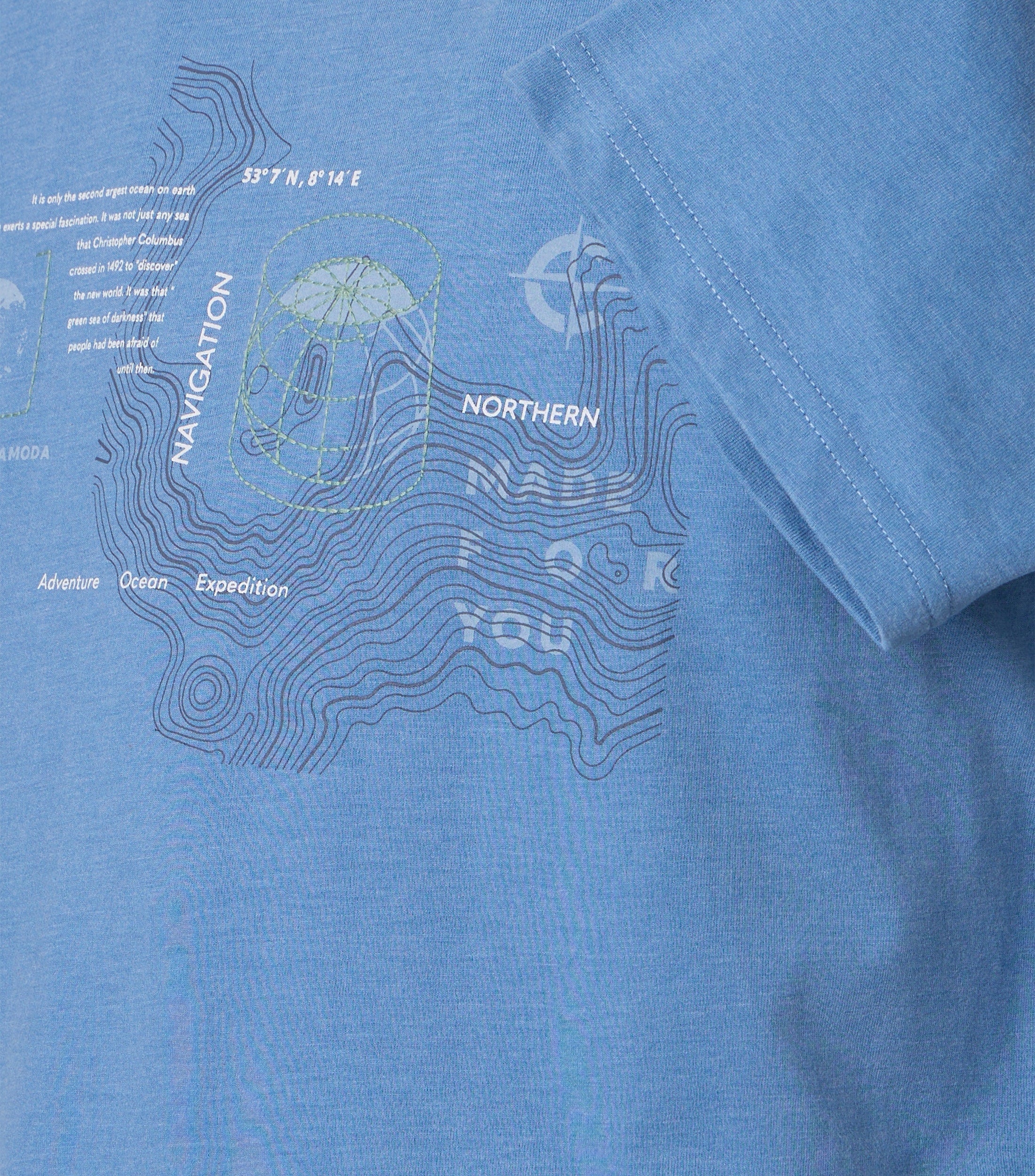 Casa Moda Herren T-Shirts kurz Blau