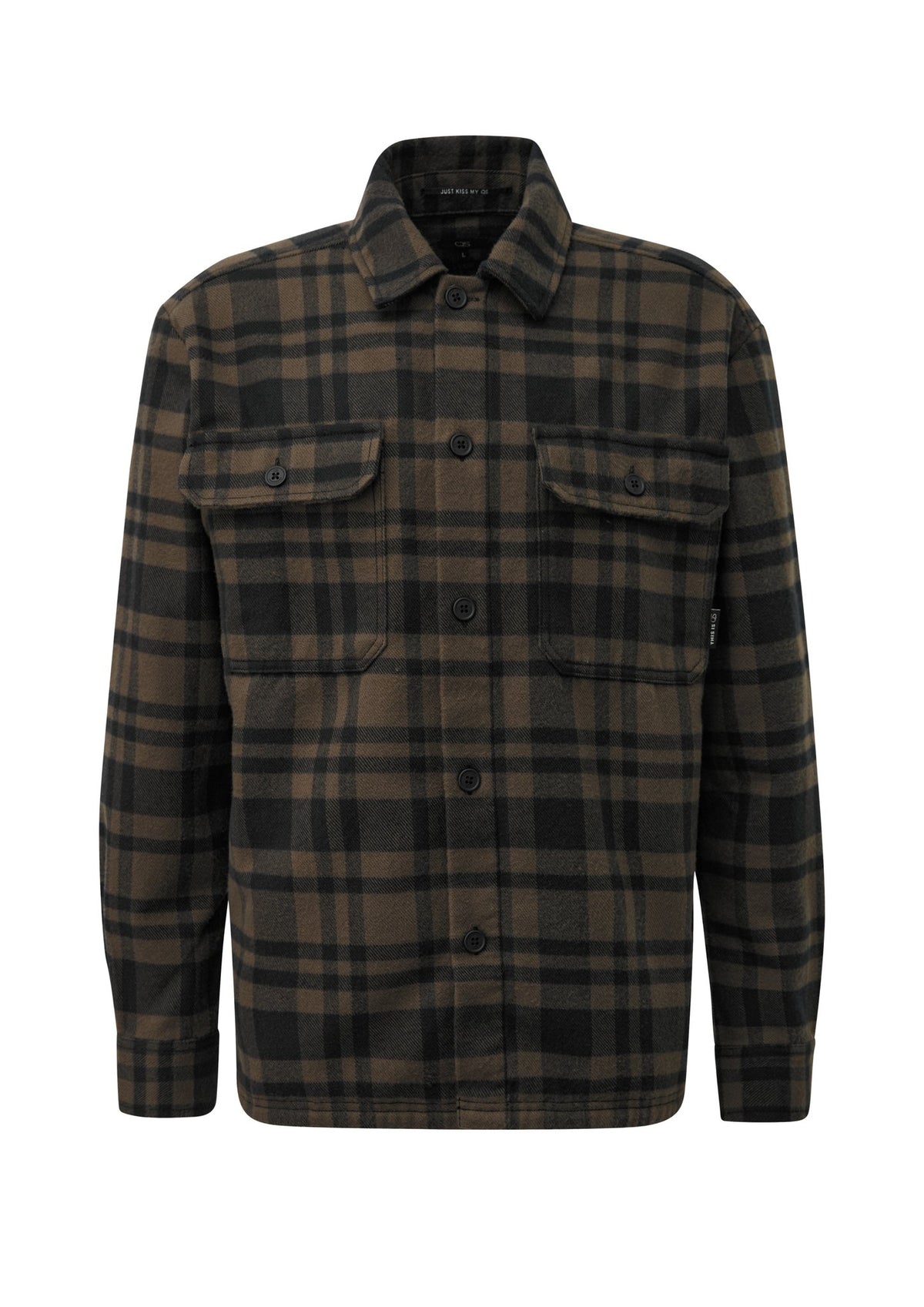 QS by S.Oliver Herren Hemden lang N Grey/Black