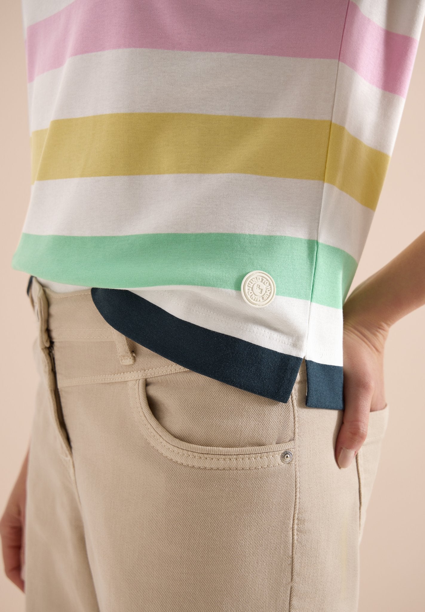 Cecil Damen T-Shirts Vanilla W