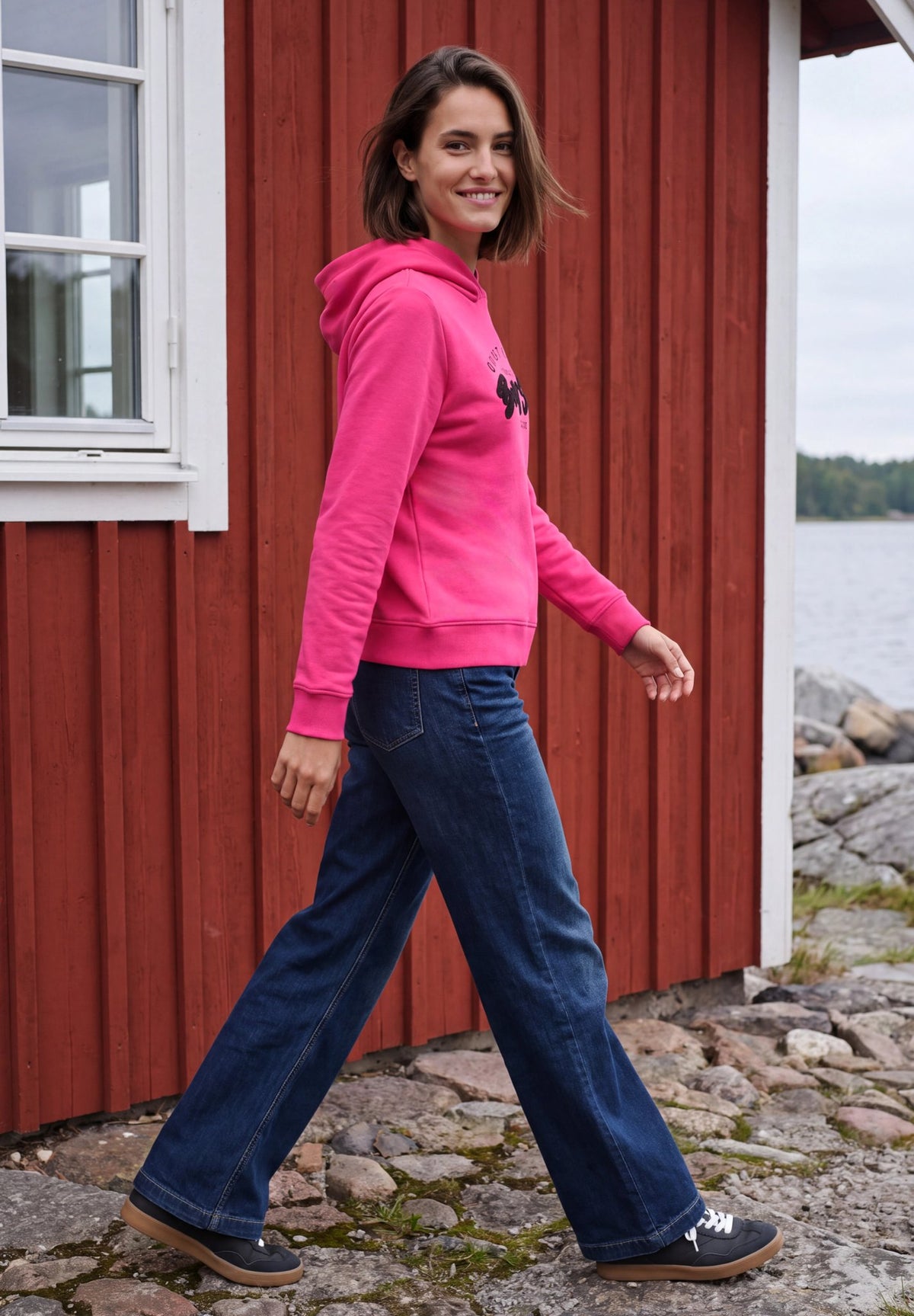 Cecil Damen Pullover Pink Flas