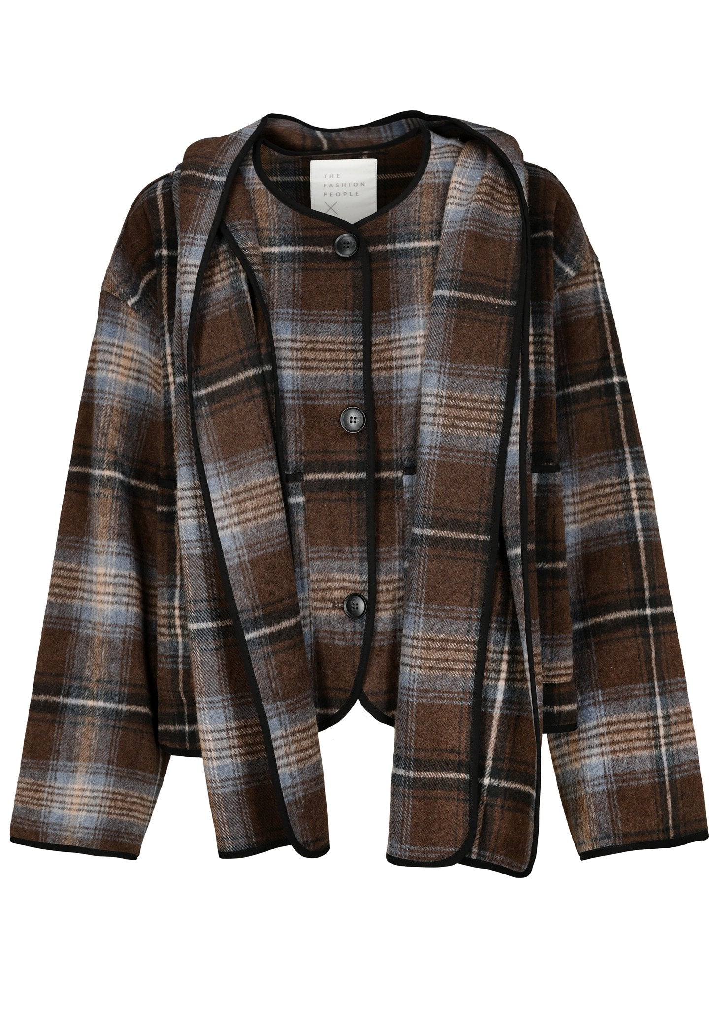 Fashion People Damen Jacken Wood Check