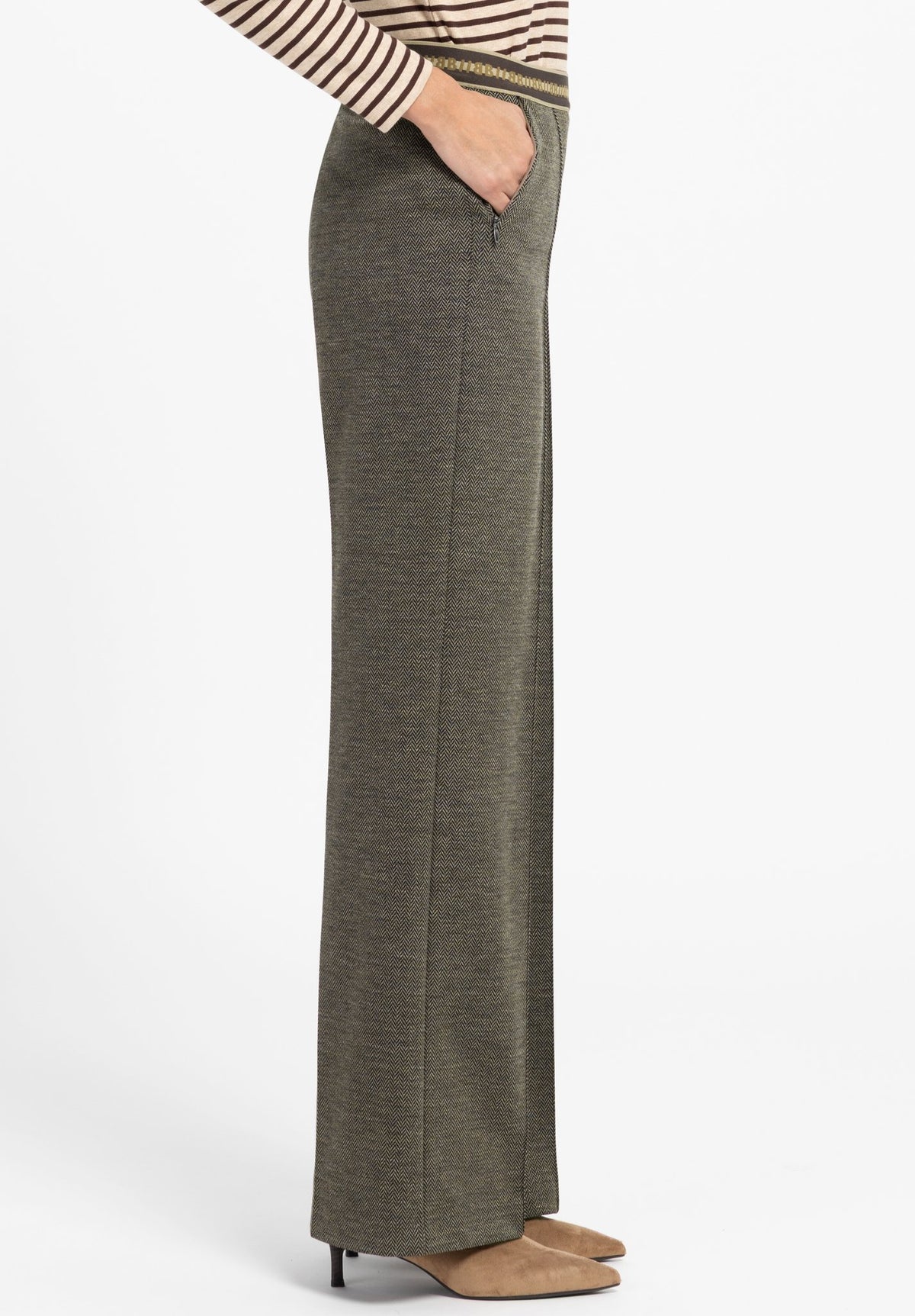Bianca Damen Hosen Brown Mix