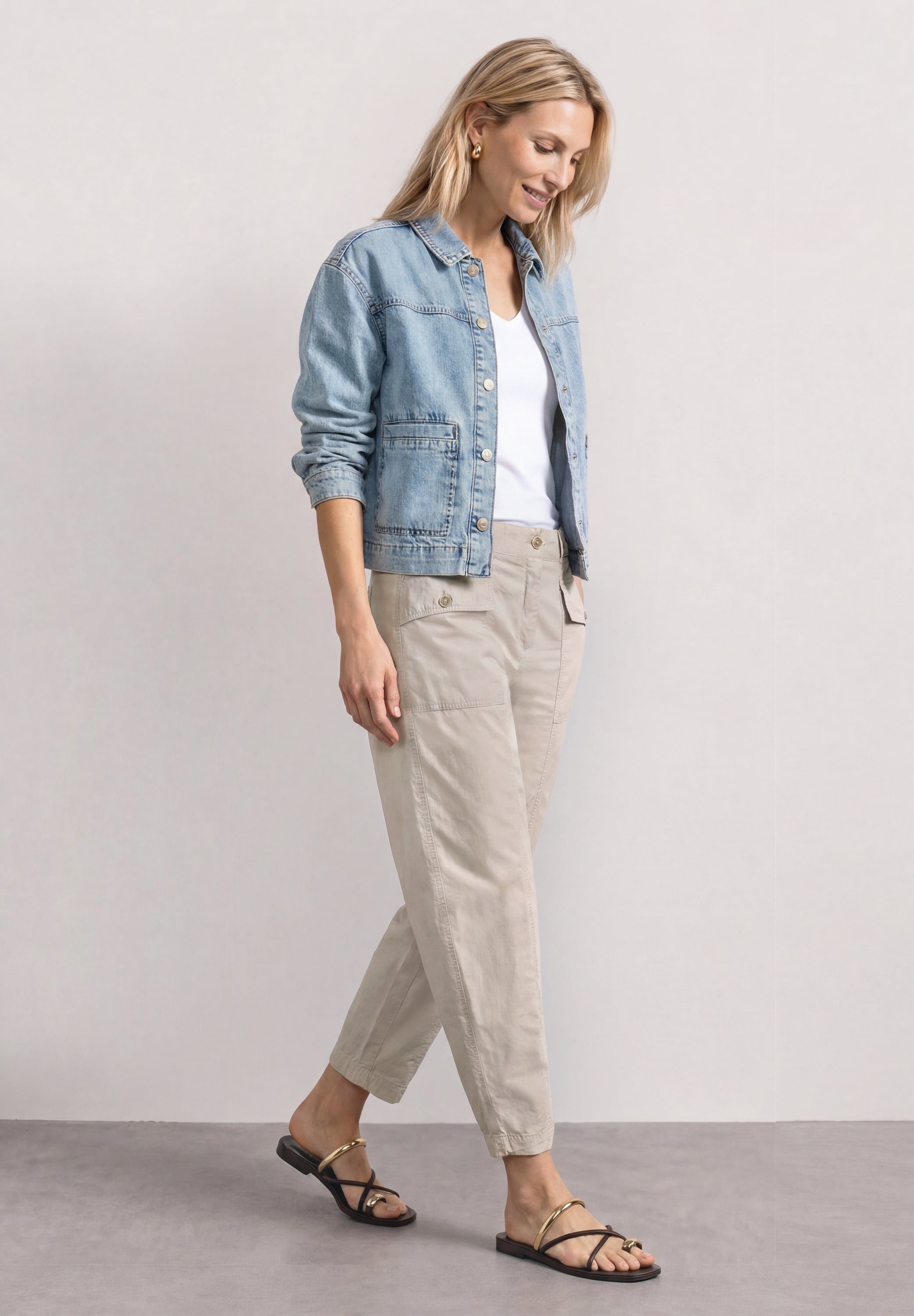 Street One Damen Hosen Clay Sand