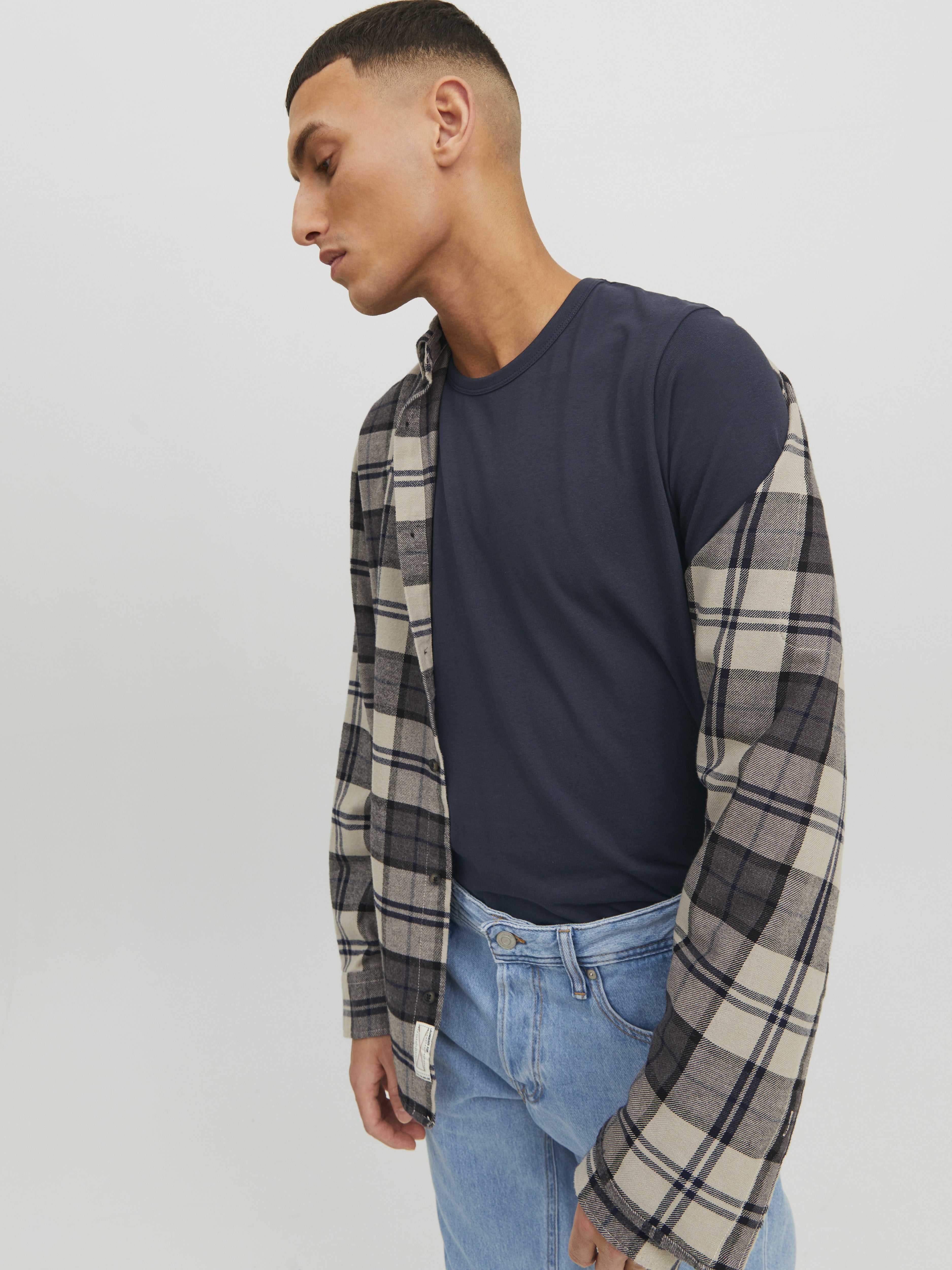 Jack & Jones Herren T-Shirts kurz Navy Blue