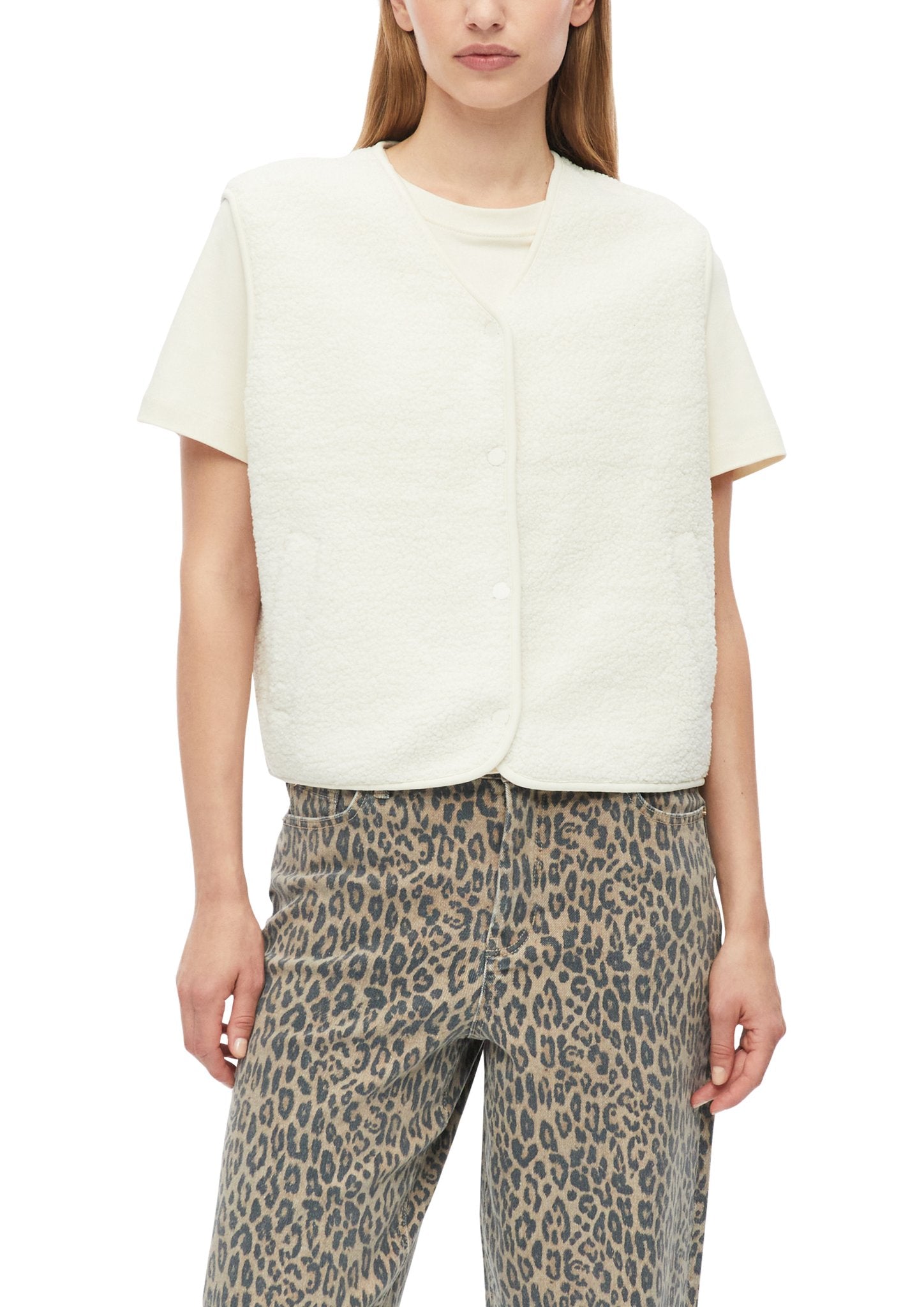 S. Oliver red Damen Indoorwesten White