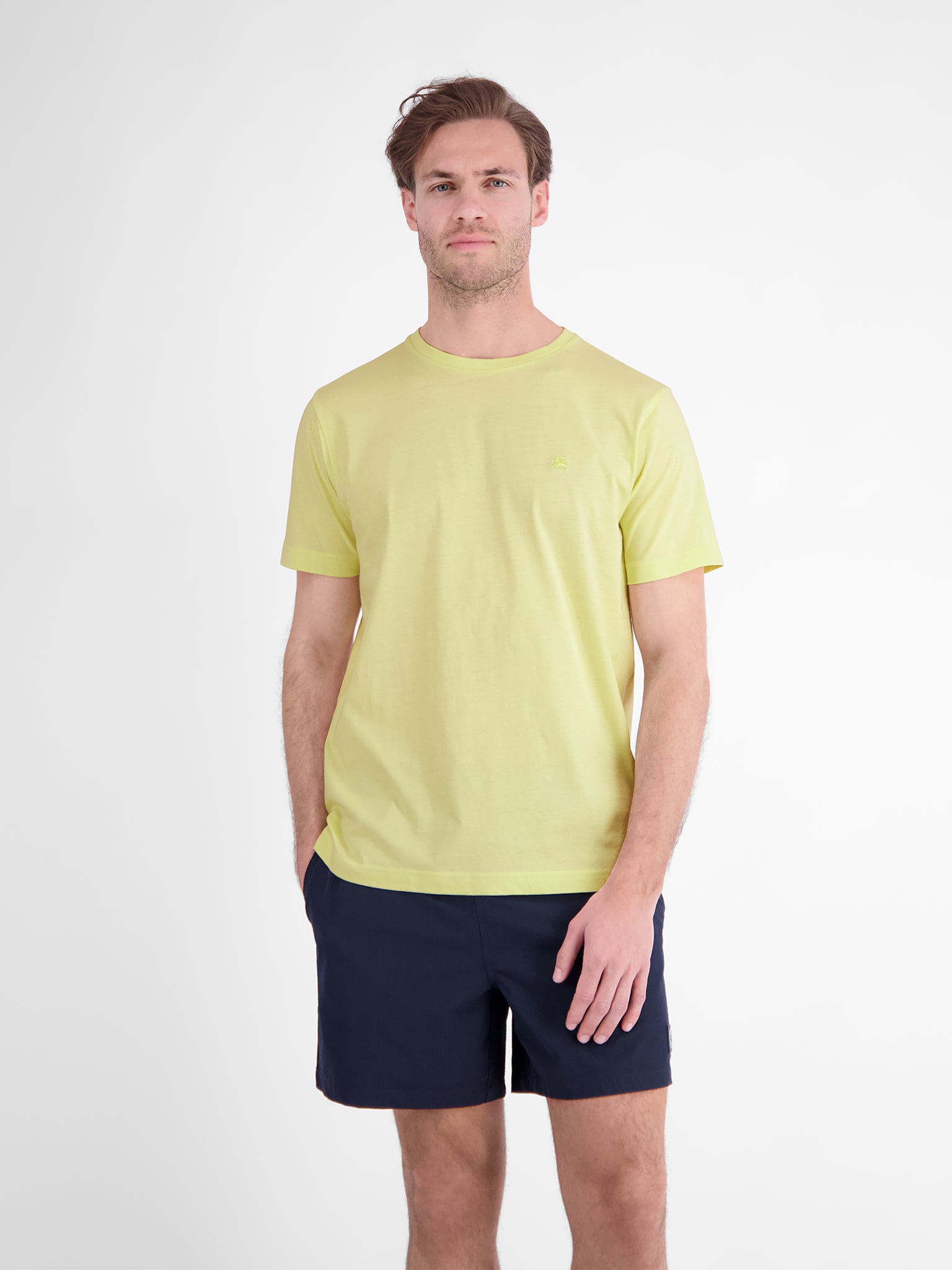 Lerros Herren T-Shirts kurz Lemon Water