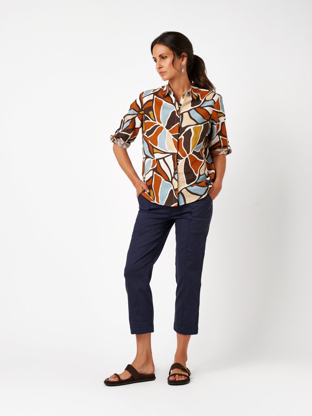 Toni Dress Damen Hosen Dark Blue