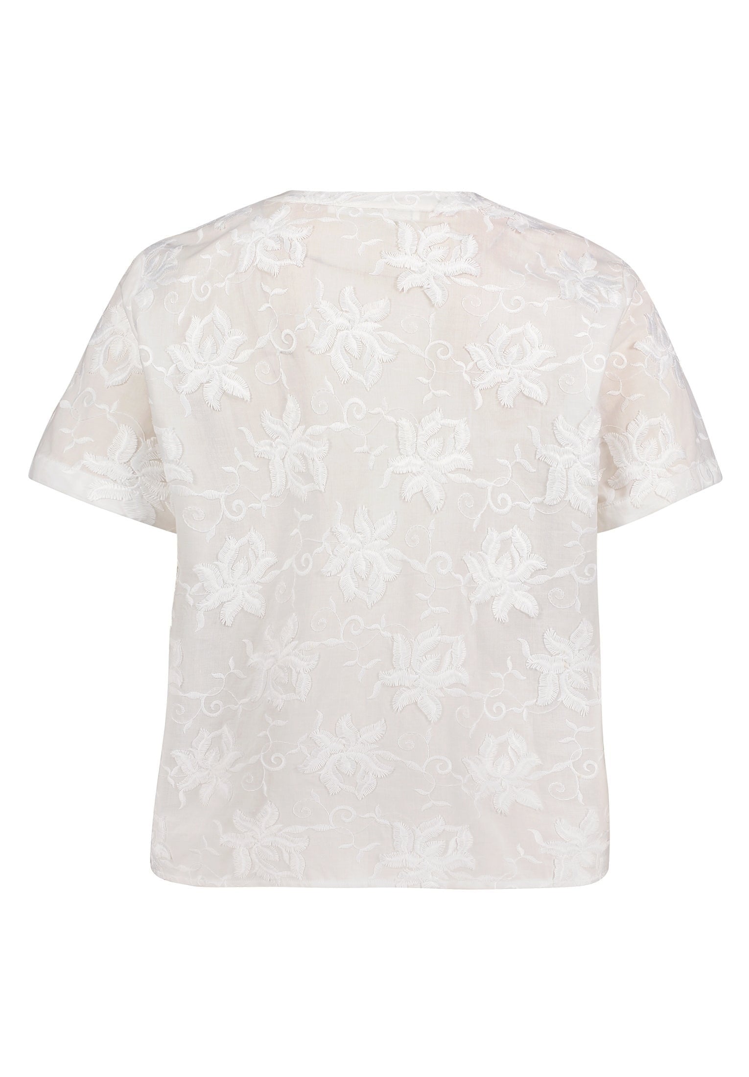 Betty & Co Damen Blusen kurz Bright White
