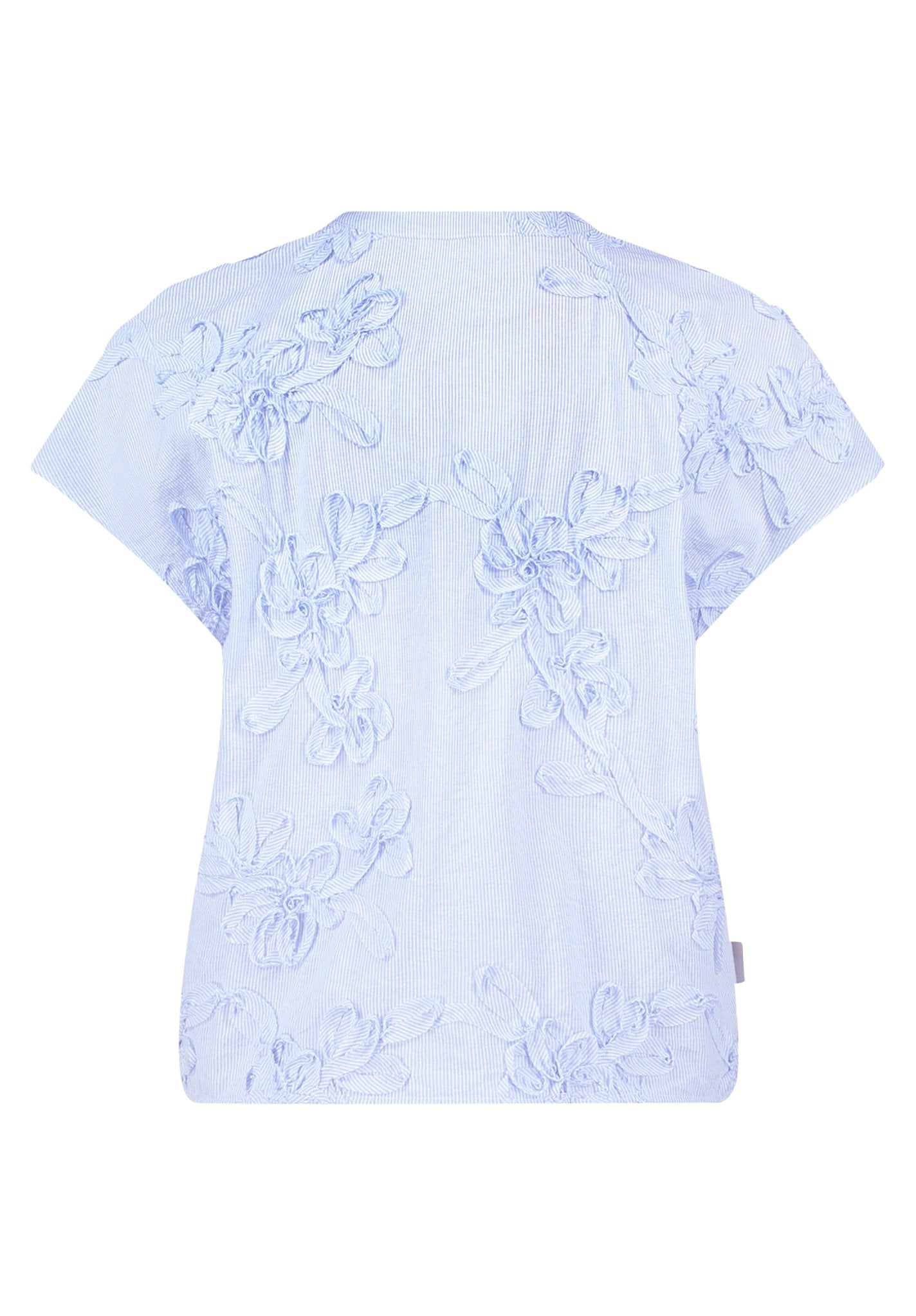 Betty & Co Damen Blusen White/Light Blu