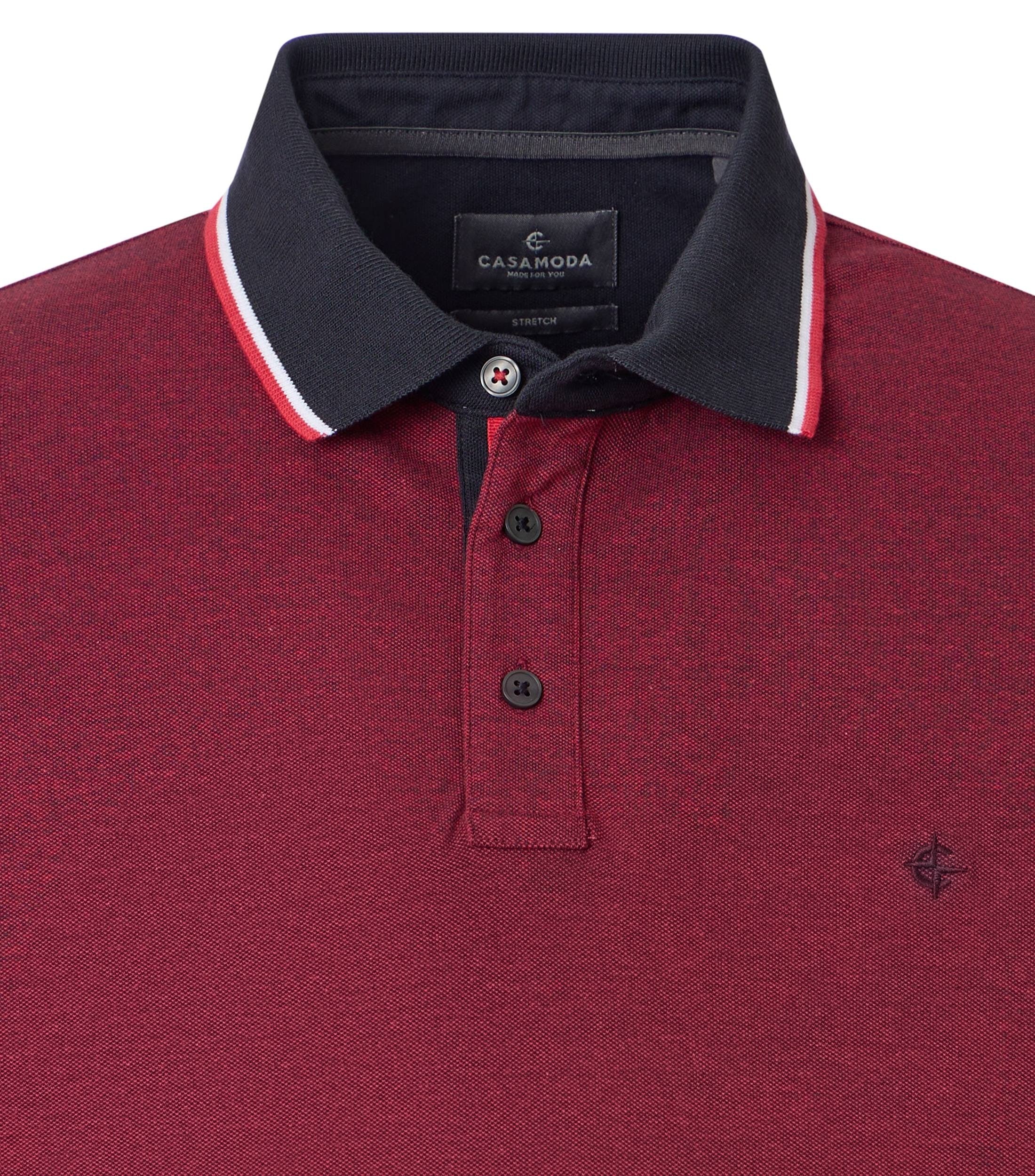 Casa Moda Herren Polo-Shirts Rot