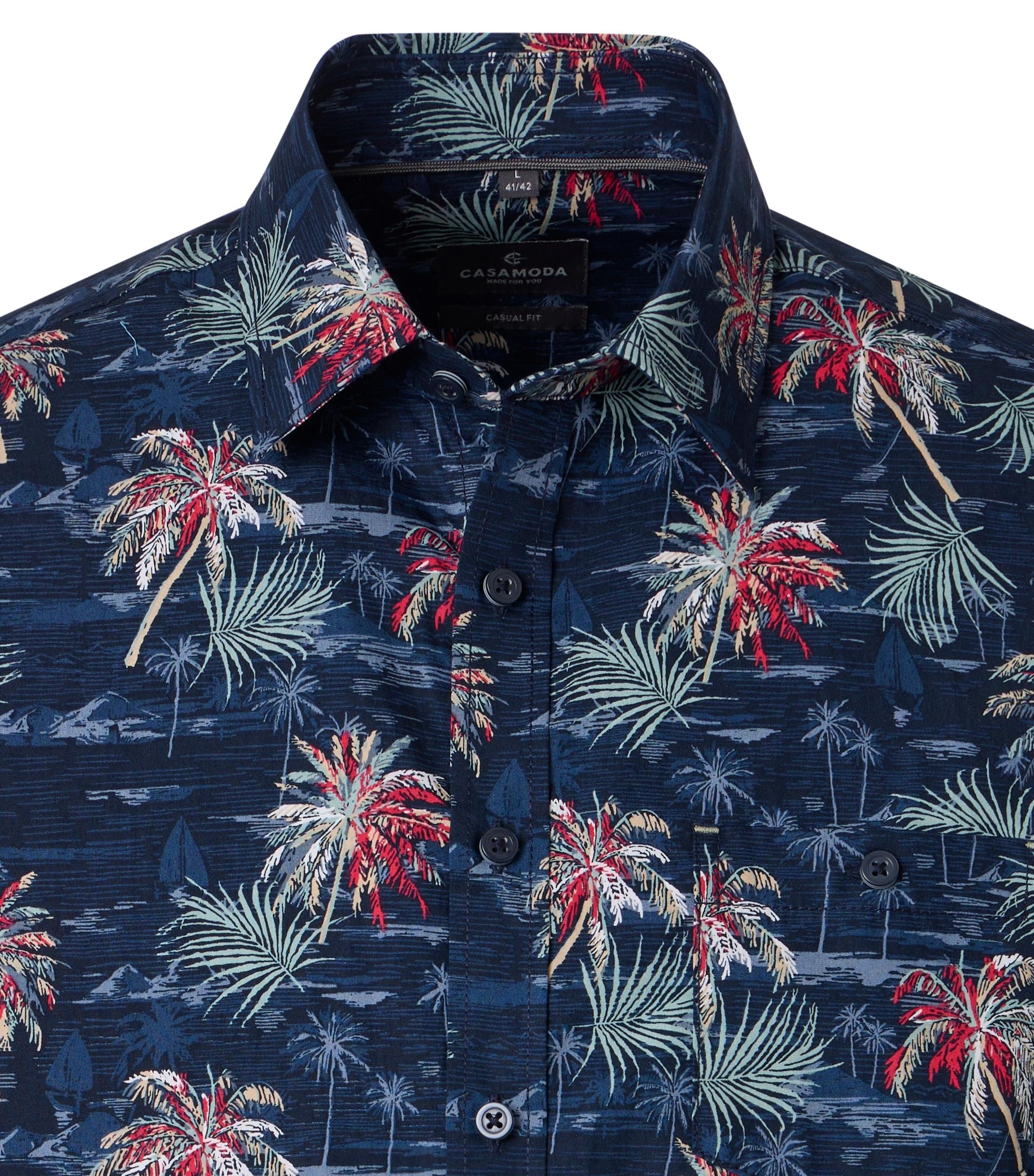 Casa Moda Herren Hemden kurz Blau