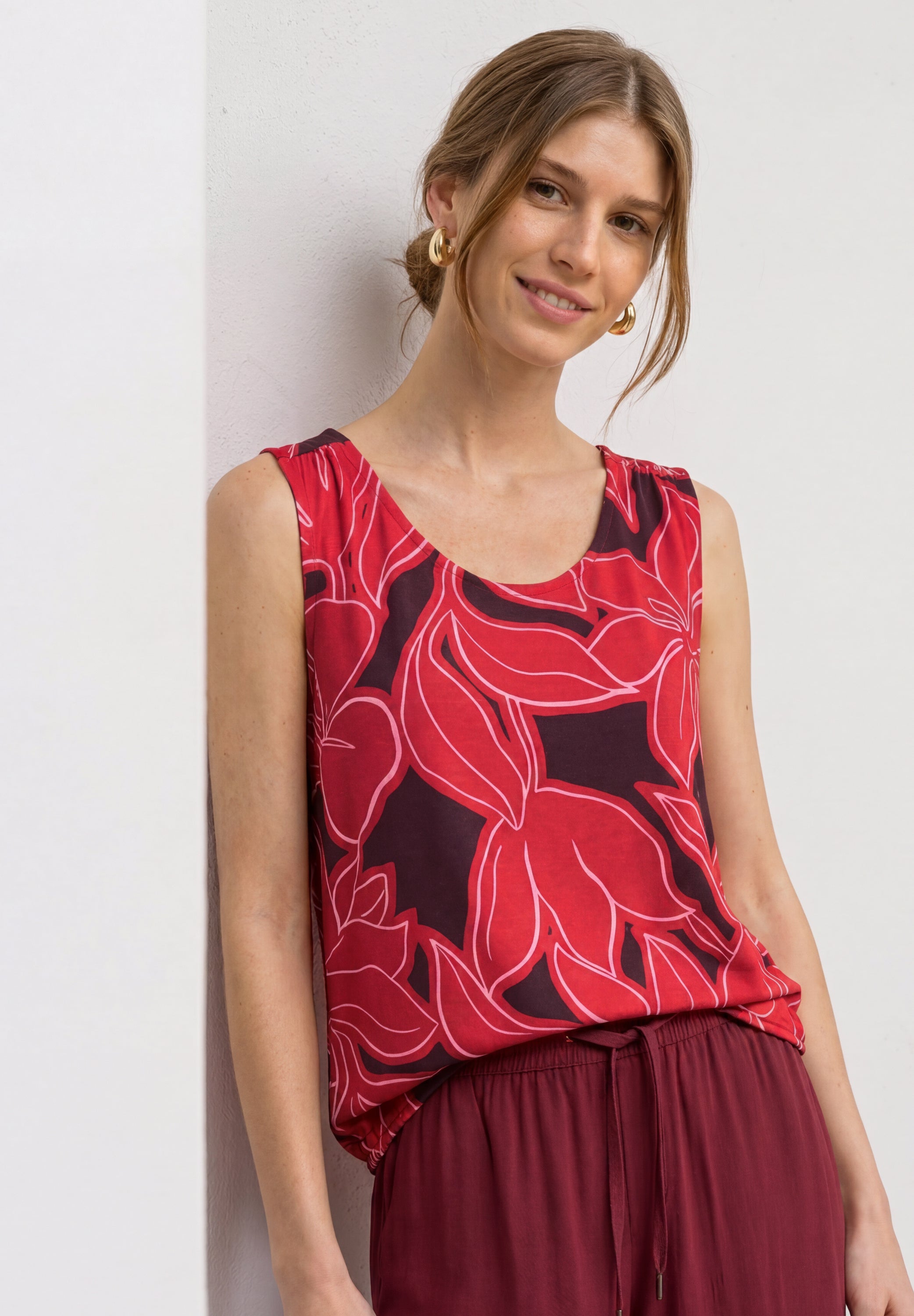 Street One Damen T-Shirts Salsa Red