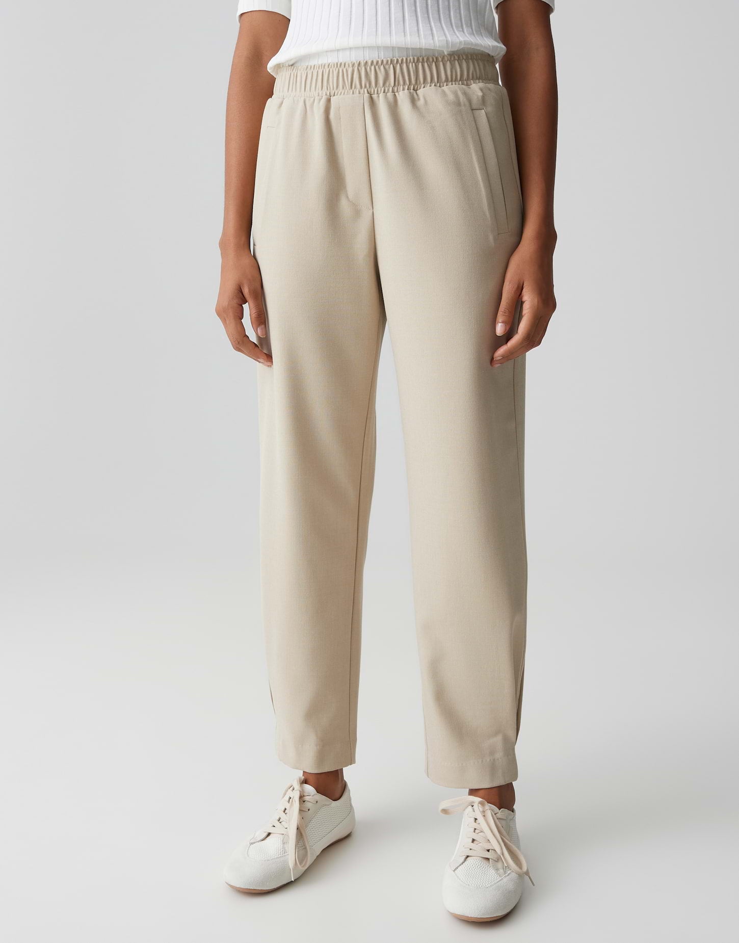 Opus Damen Hosen Soft Oat