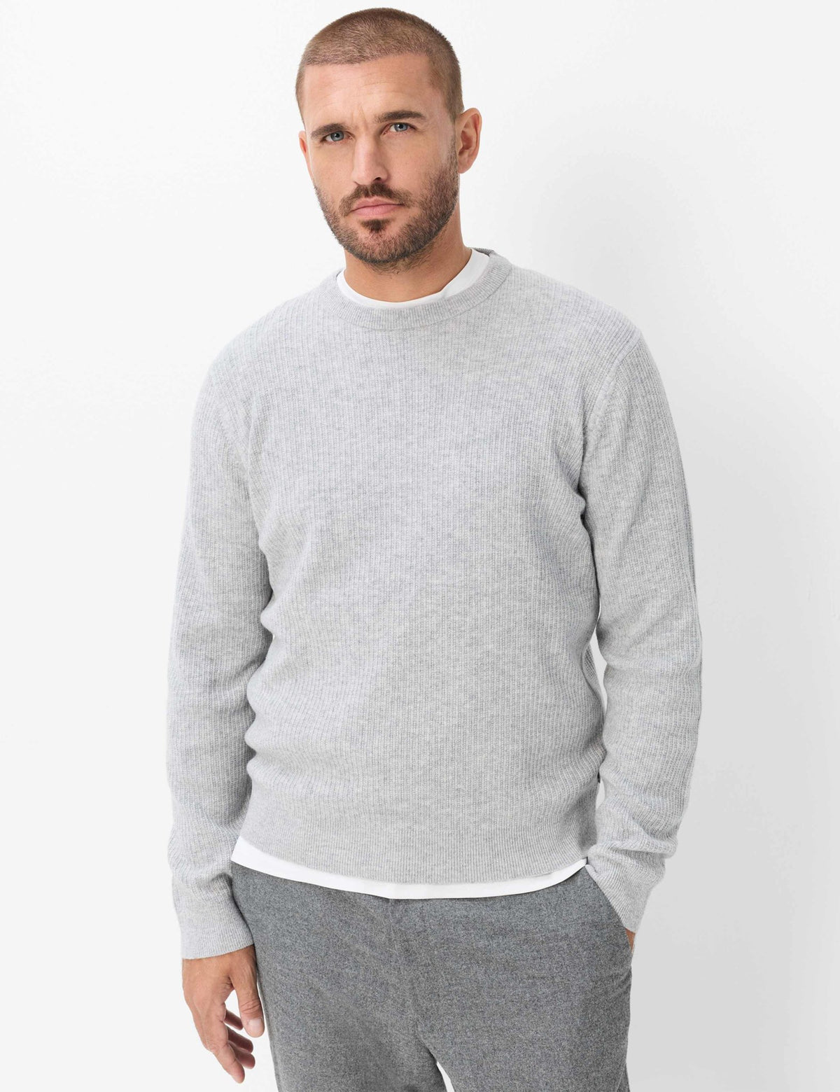 Brax Herren Pullover Platin