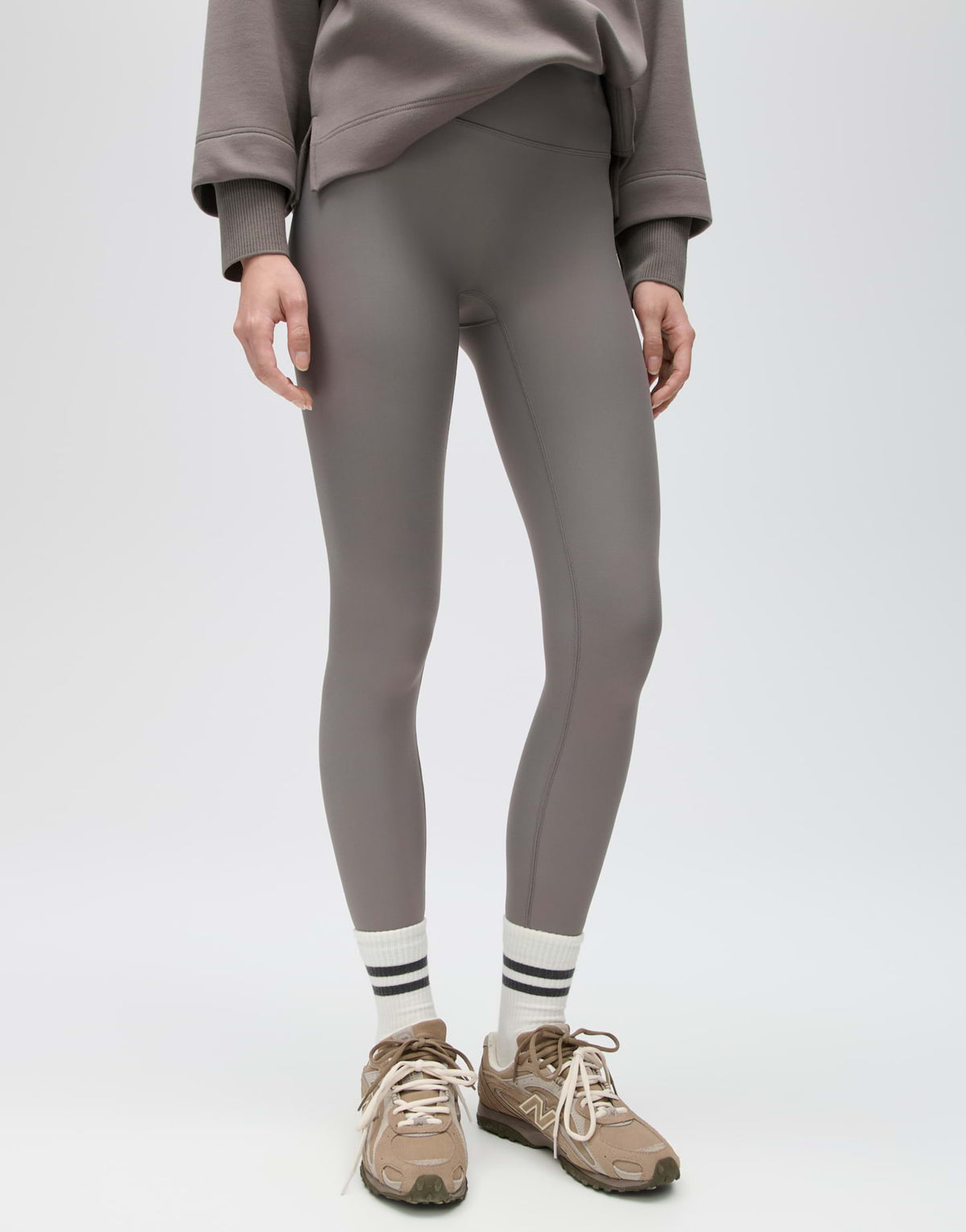 Opus Damen Hosen Warm Greige