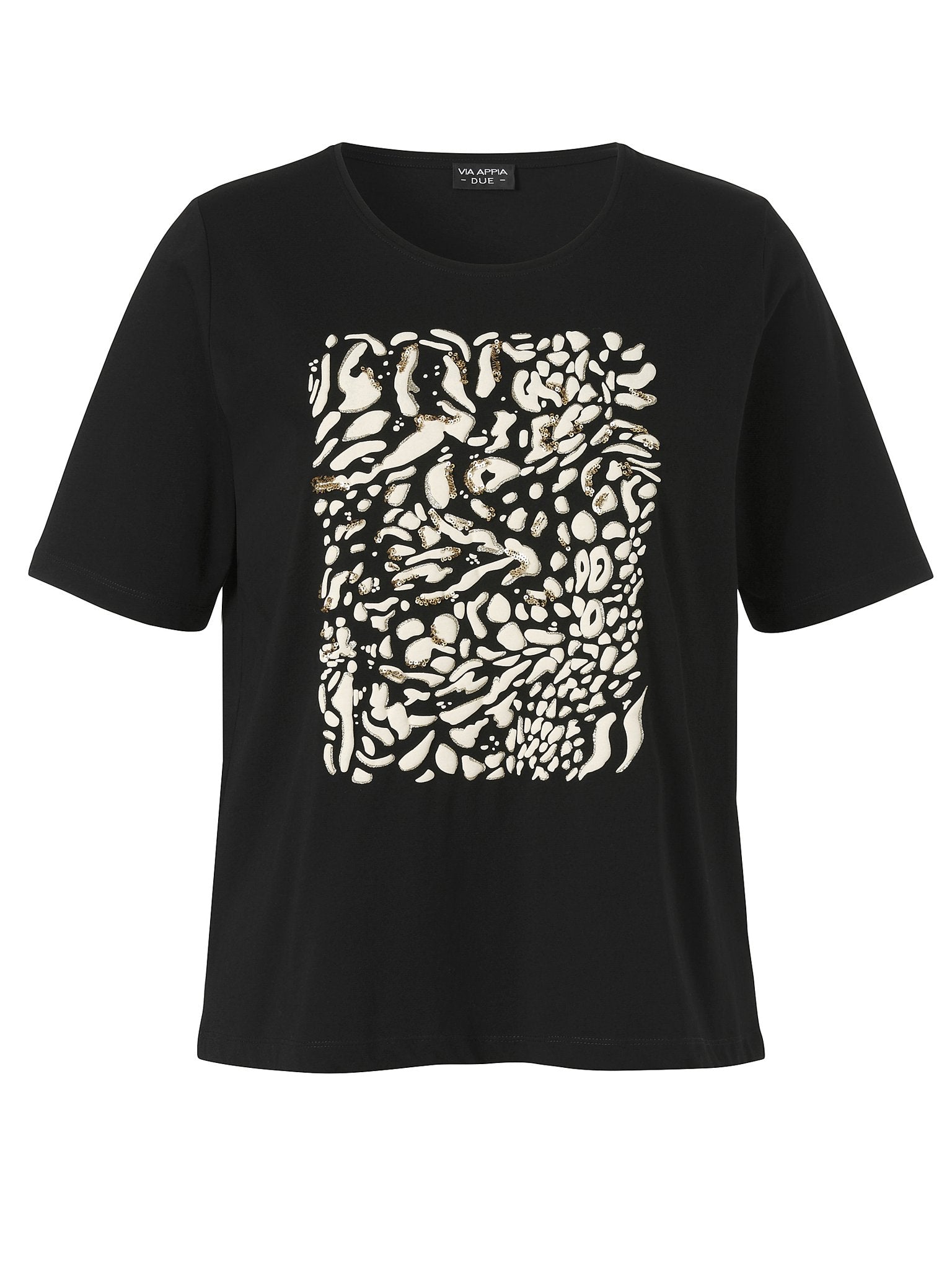 Via Appia Damen T-Shirts Schwarz Mul