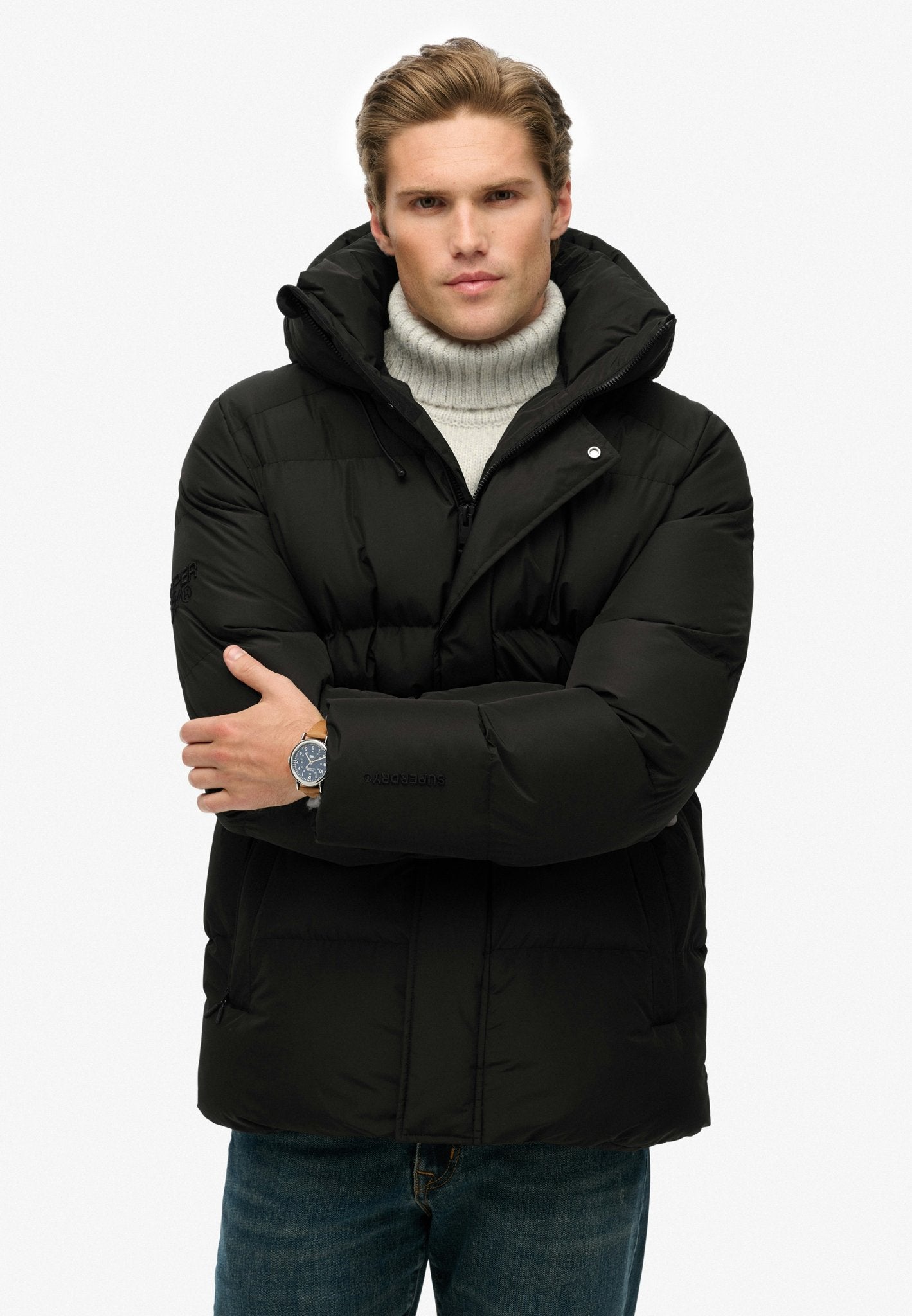 Superdry Men Herren Jacken A Black