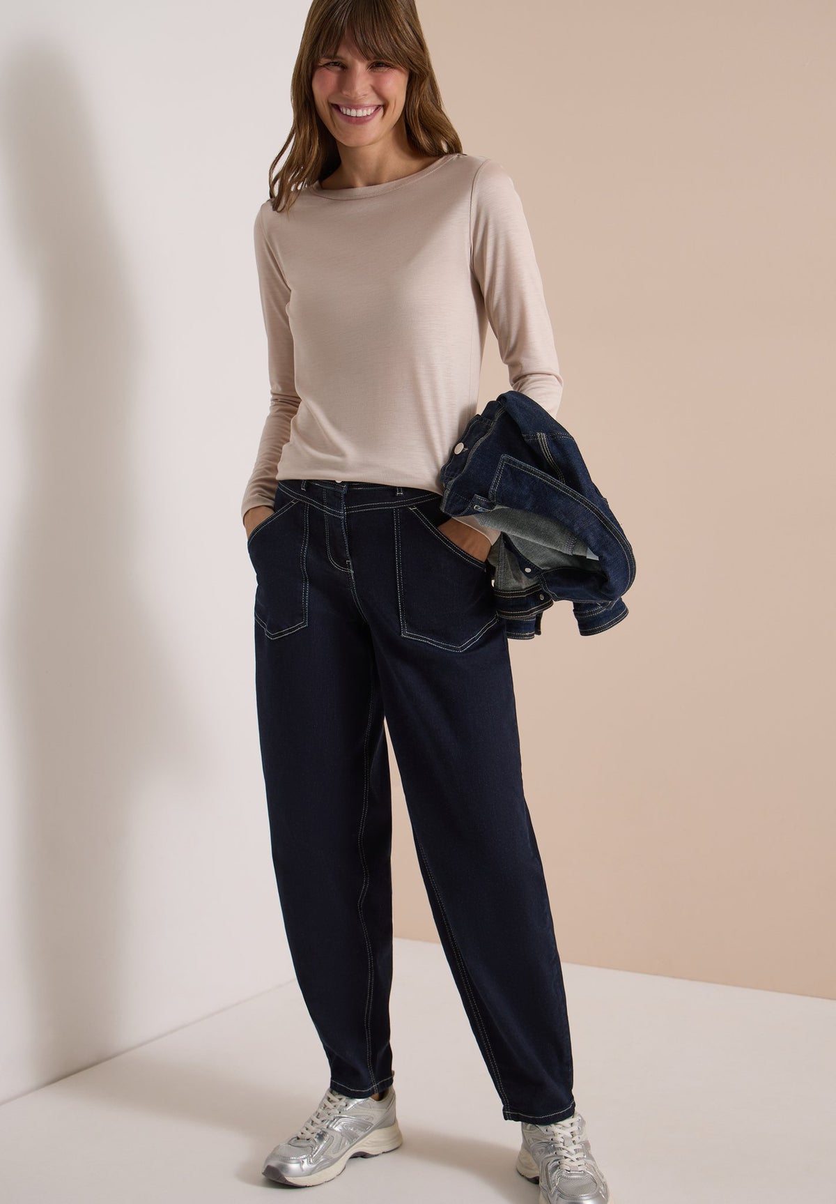 Cecil Damen Hosen Rinsed Wa