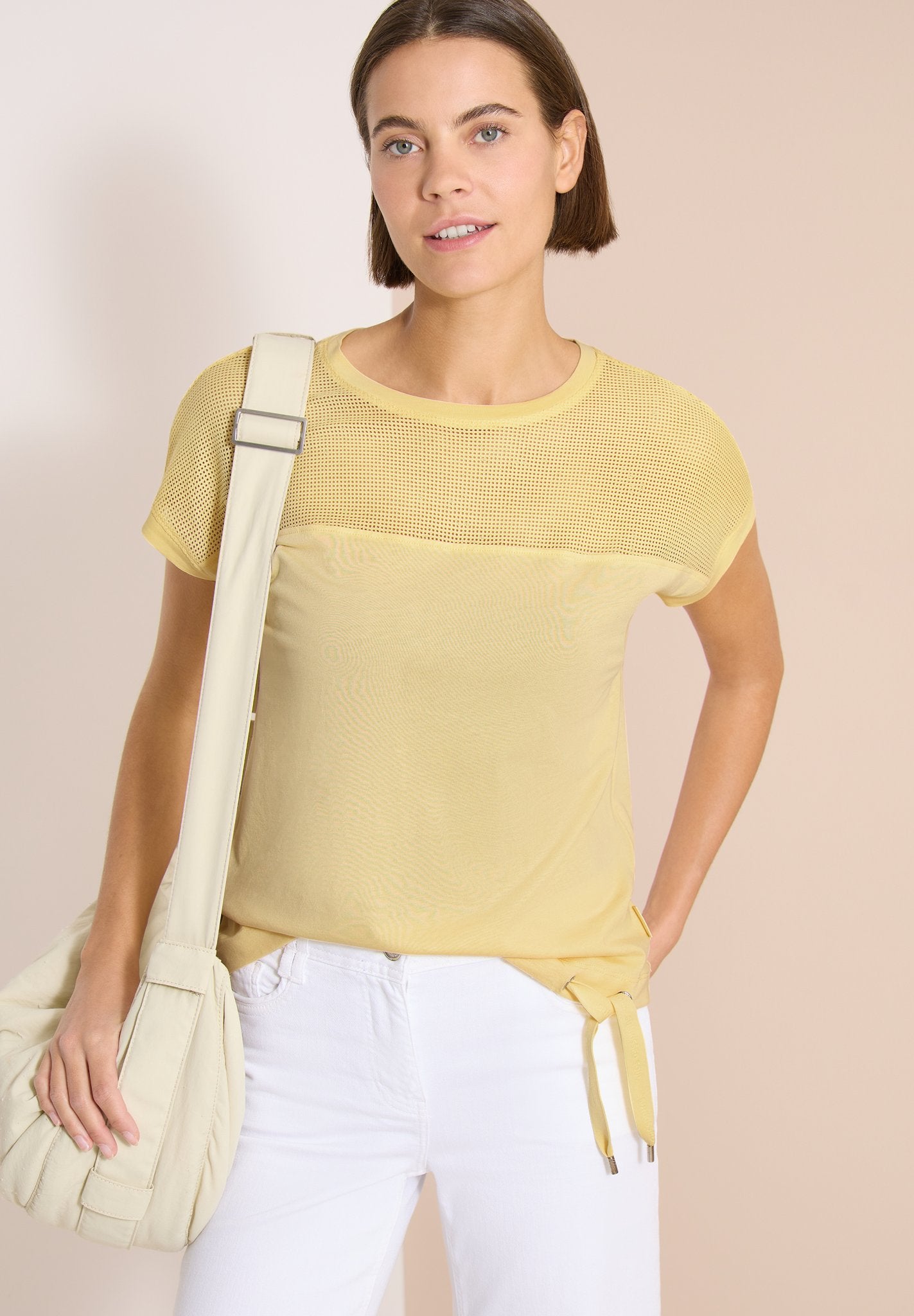 Cecil Damen T-Shirts Buttermil