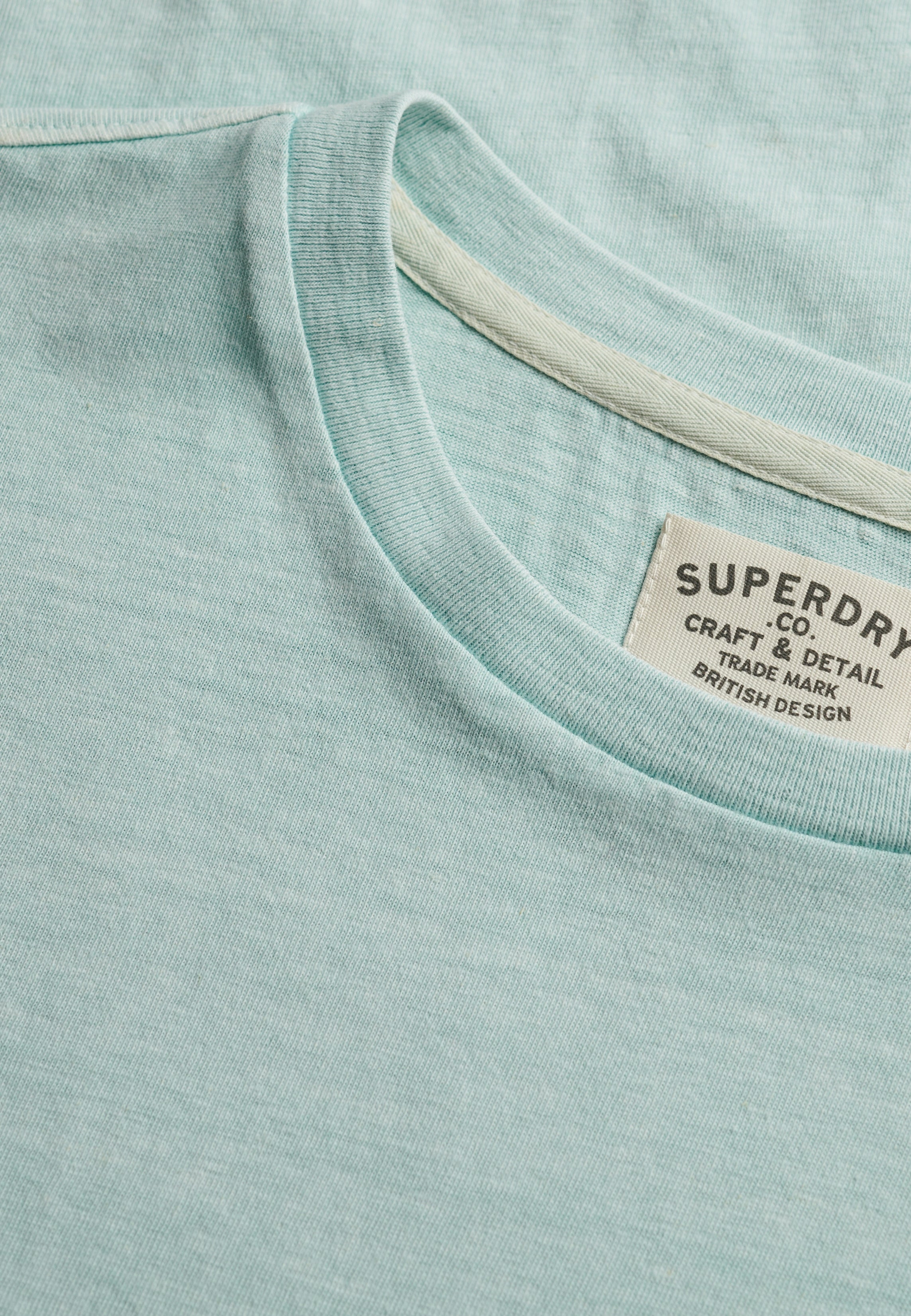 Superdry Men Herren T-Shirts kurz Wt Aquamarine