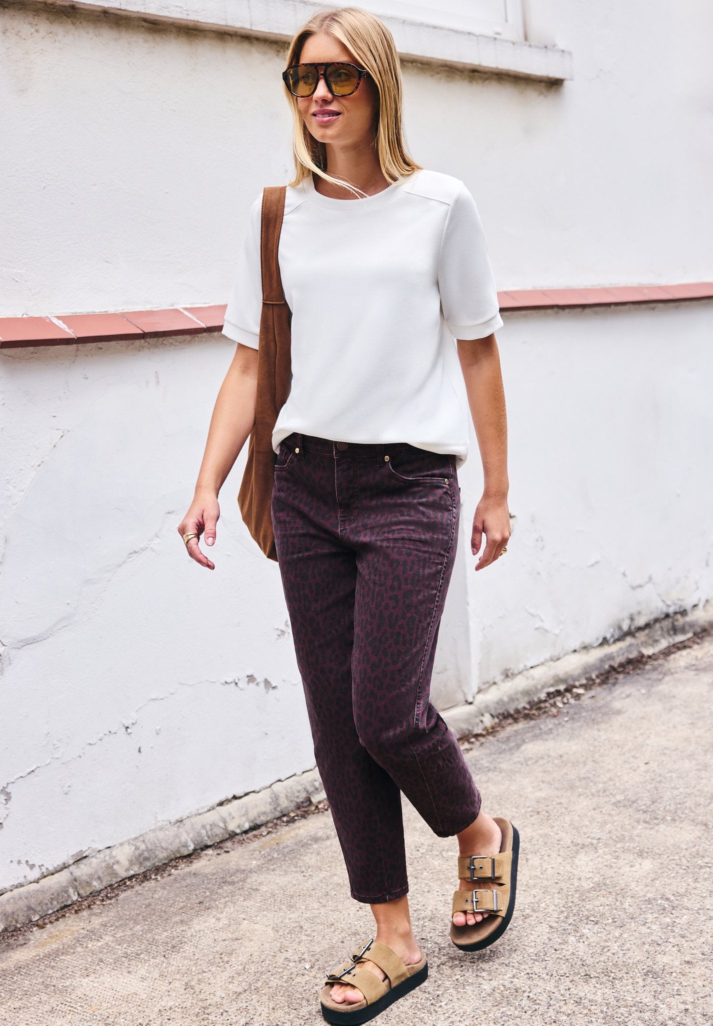Street One Studio Damen Hosen Burgundi