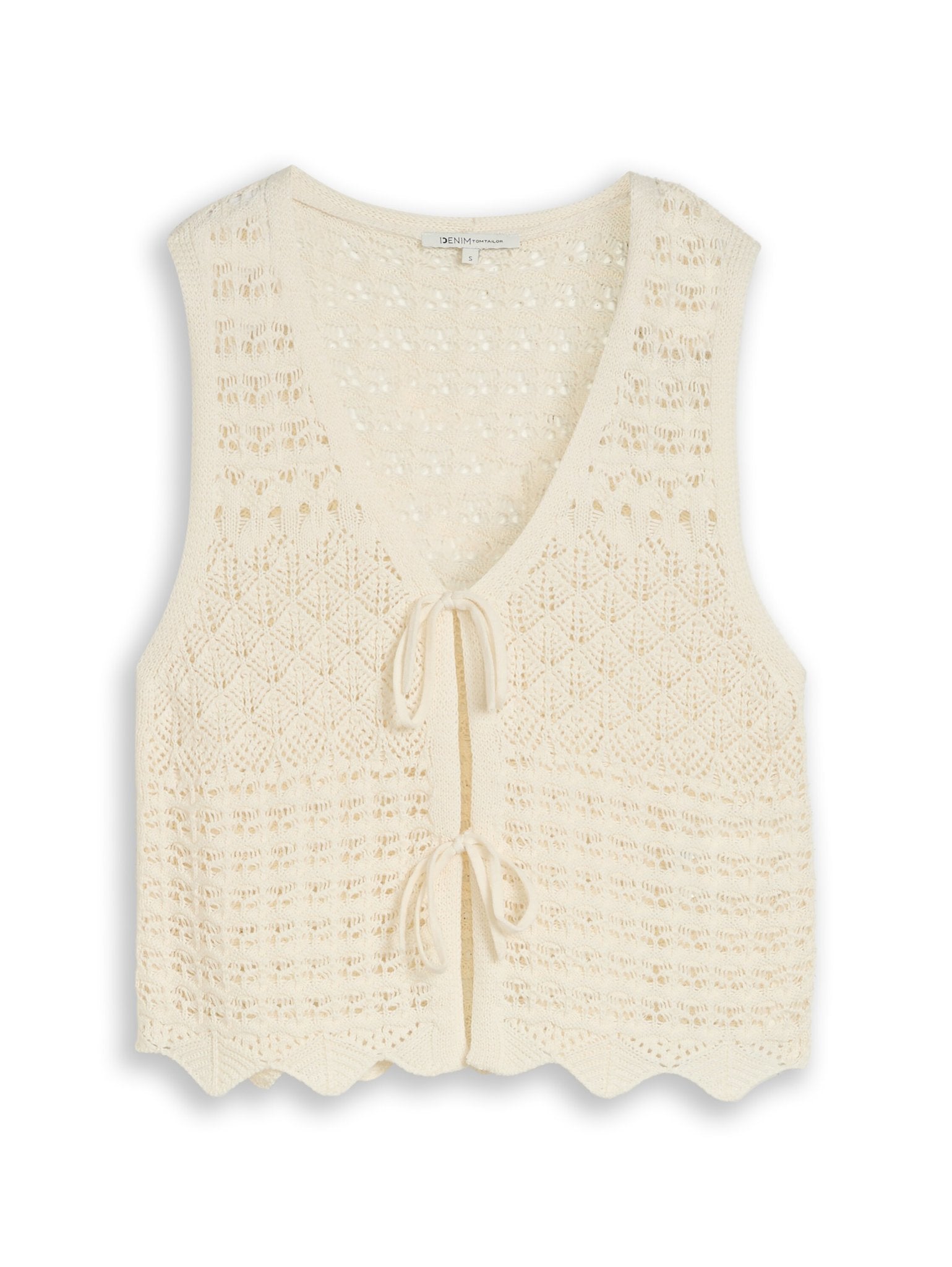 Tom Tailor denim Damen Strickjacken Dove White