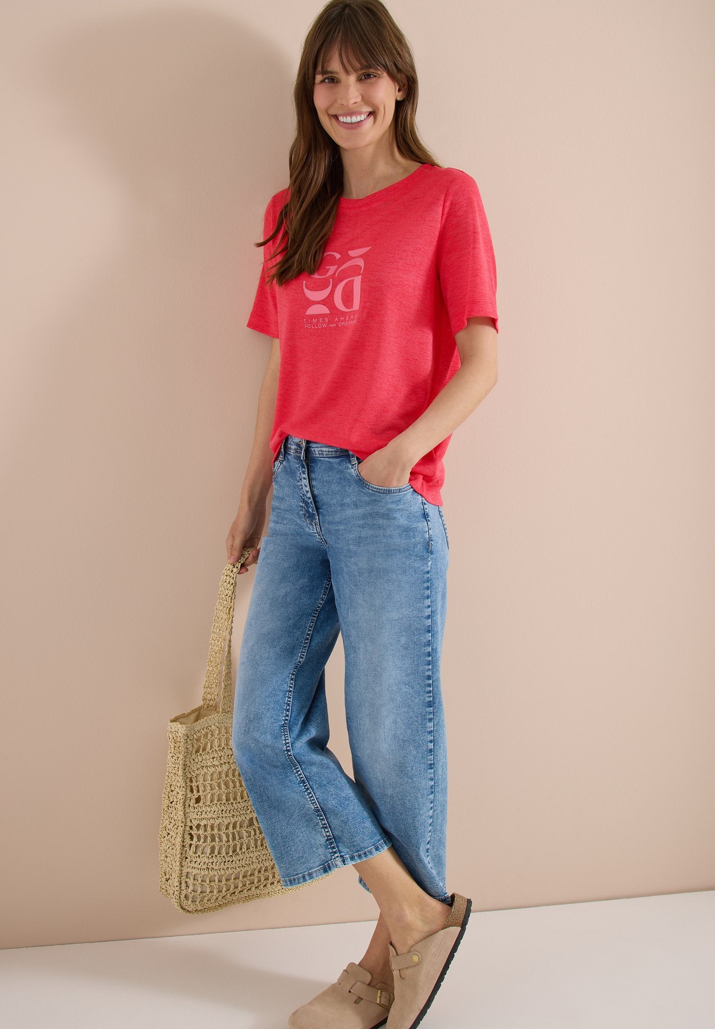 Cecil Damen T-Shirts Fresh Red