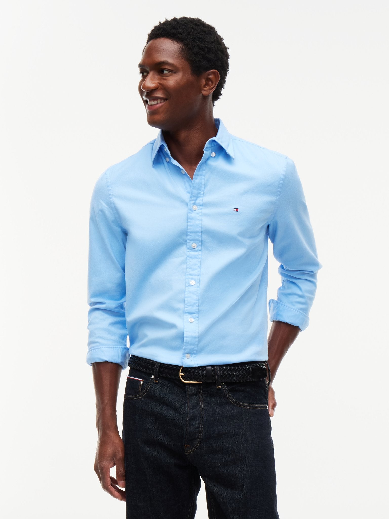 Tommy Hilfiger Herren Hemden Cz Blue