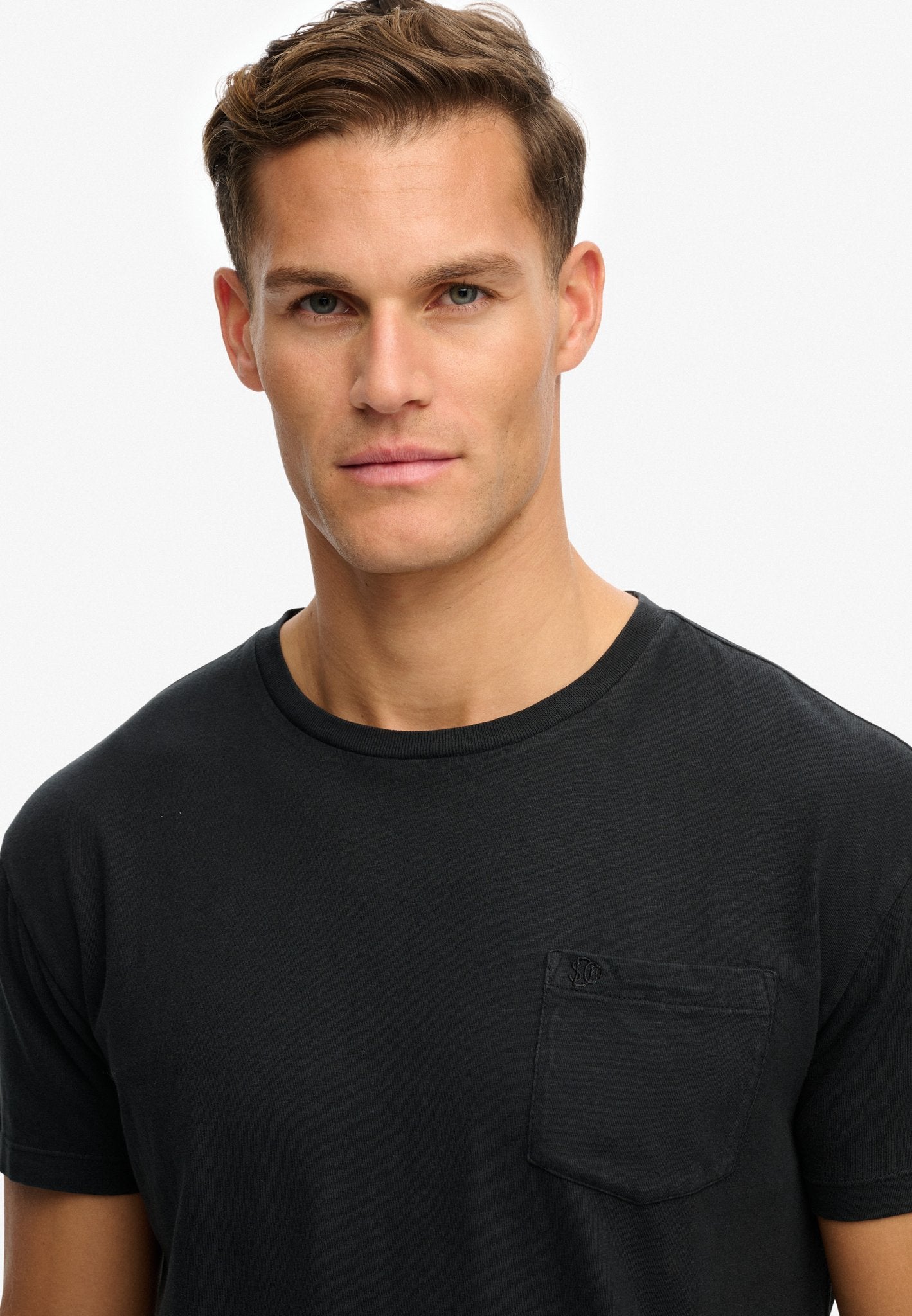 Superdry Men Herren T-Shirts kurz A Jet Black
