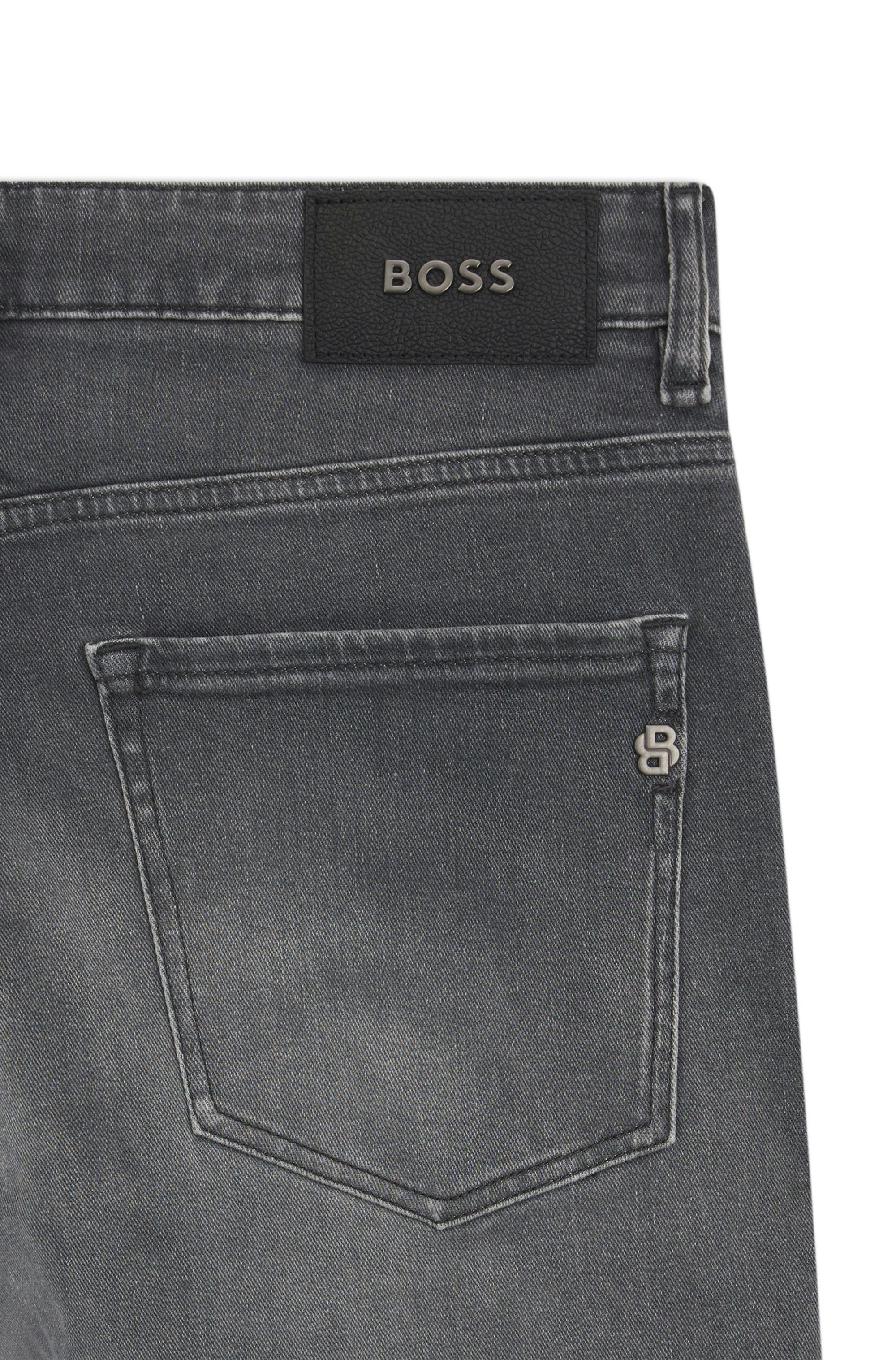 Boss Herren Jeans Medium Grey