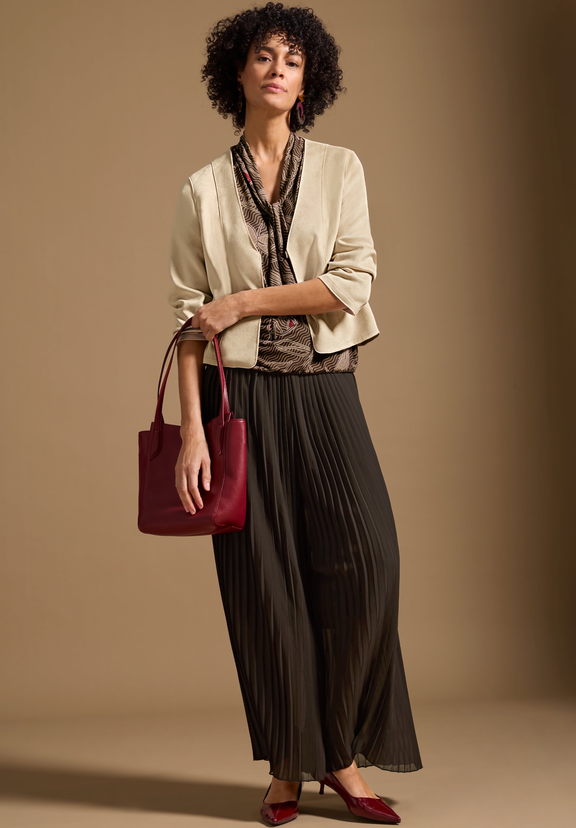 Bianca Damen Blazer Light Sherry