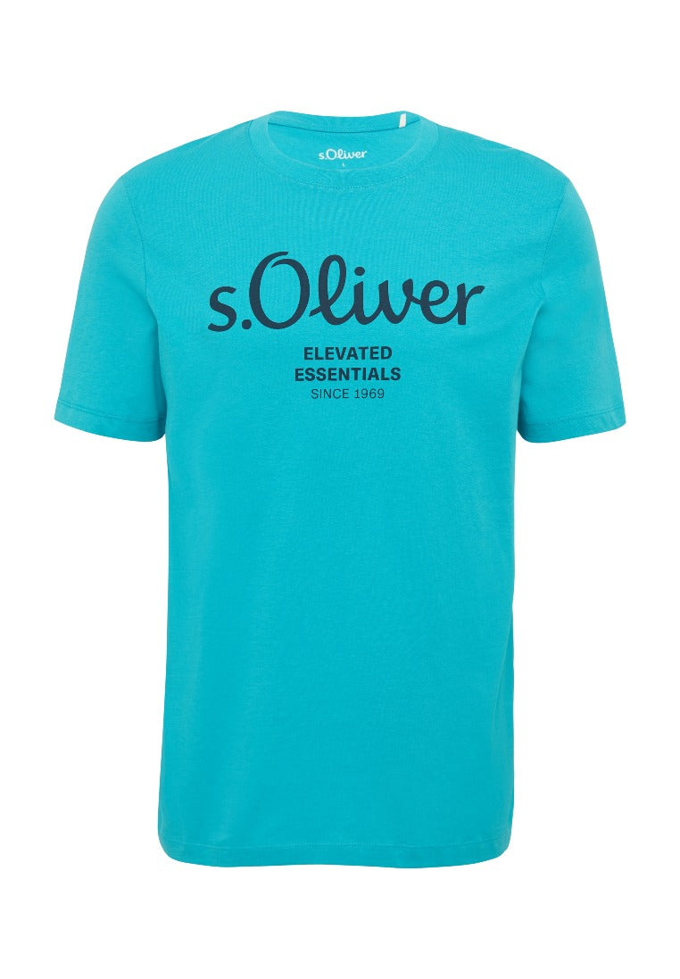 S. Oliver red Herren T-Shirts kurz Blue Green Blac