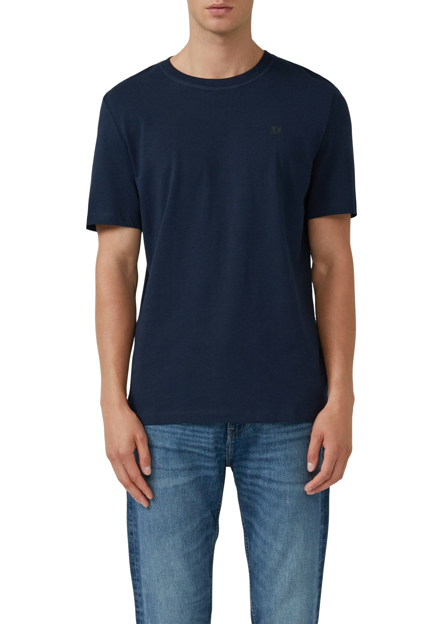 S. Oliver red Herren T-Shirts kurz Blue
