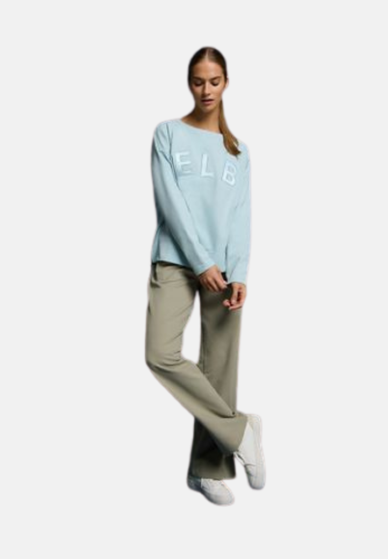 Elbsand Damen Sweatshirts Blue Fog