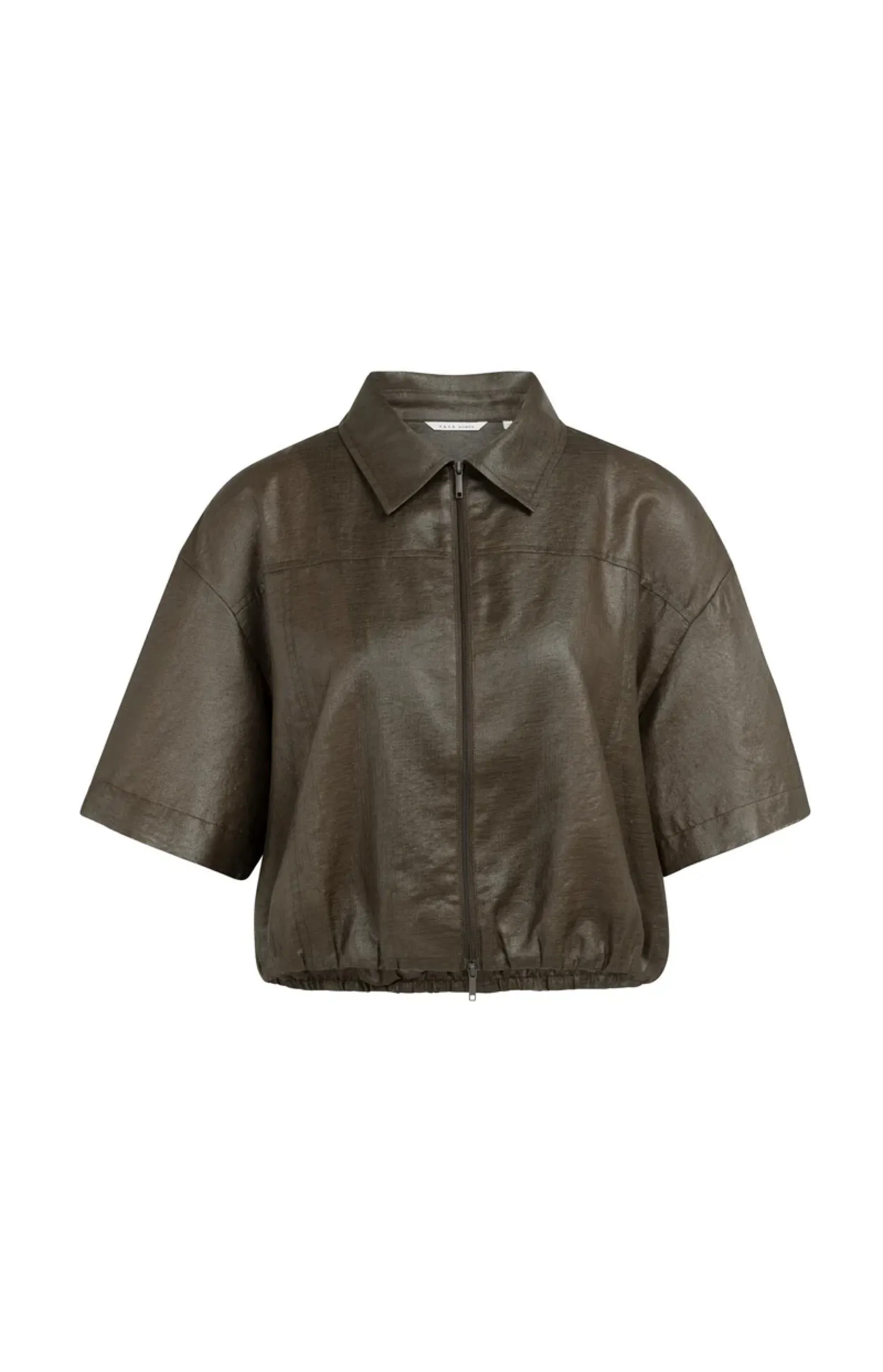 Leichte Blusenjacke mit beschichteter Oberfläche