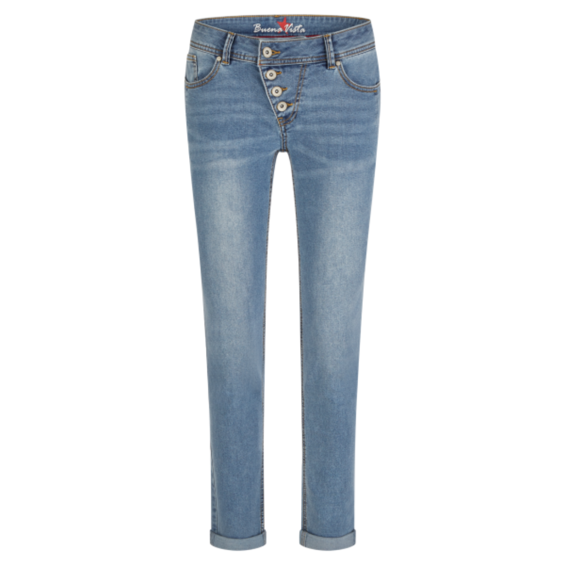 Buena Vista Damen Jeans Light Stone